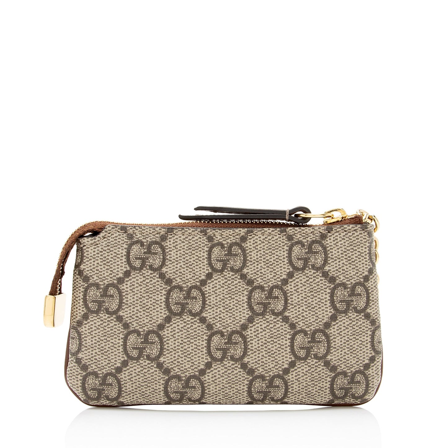 Gucci GG Supreme Key Pouch SHF-z7sxNF Leather Canvas Brown Beige Accessory