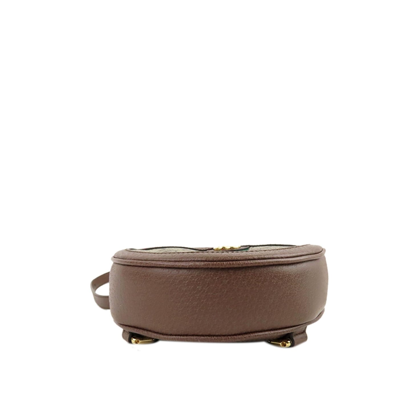 Gucci GG Supreme Round Ophidia Backpack Canvas Brown Mini