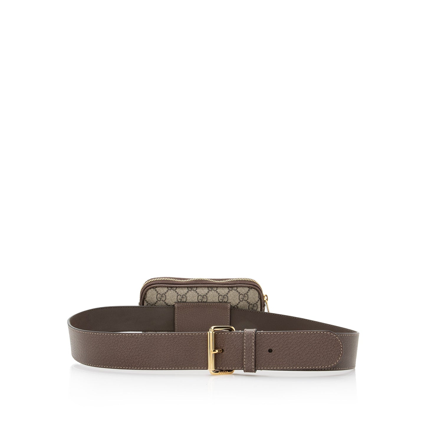Gucci GG Supreme Ophidia Belt - Leather Canvas Nylon Brown Accessory 95 Shf