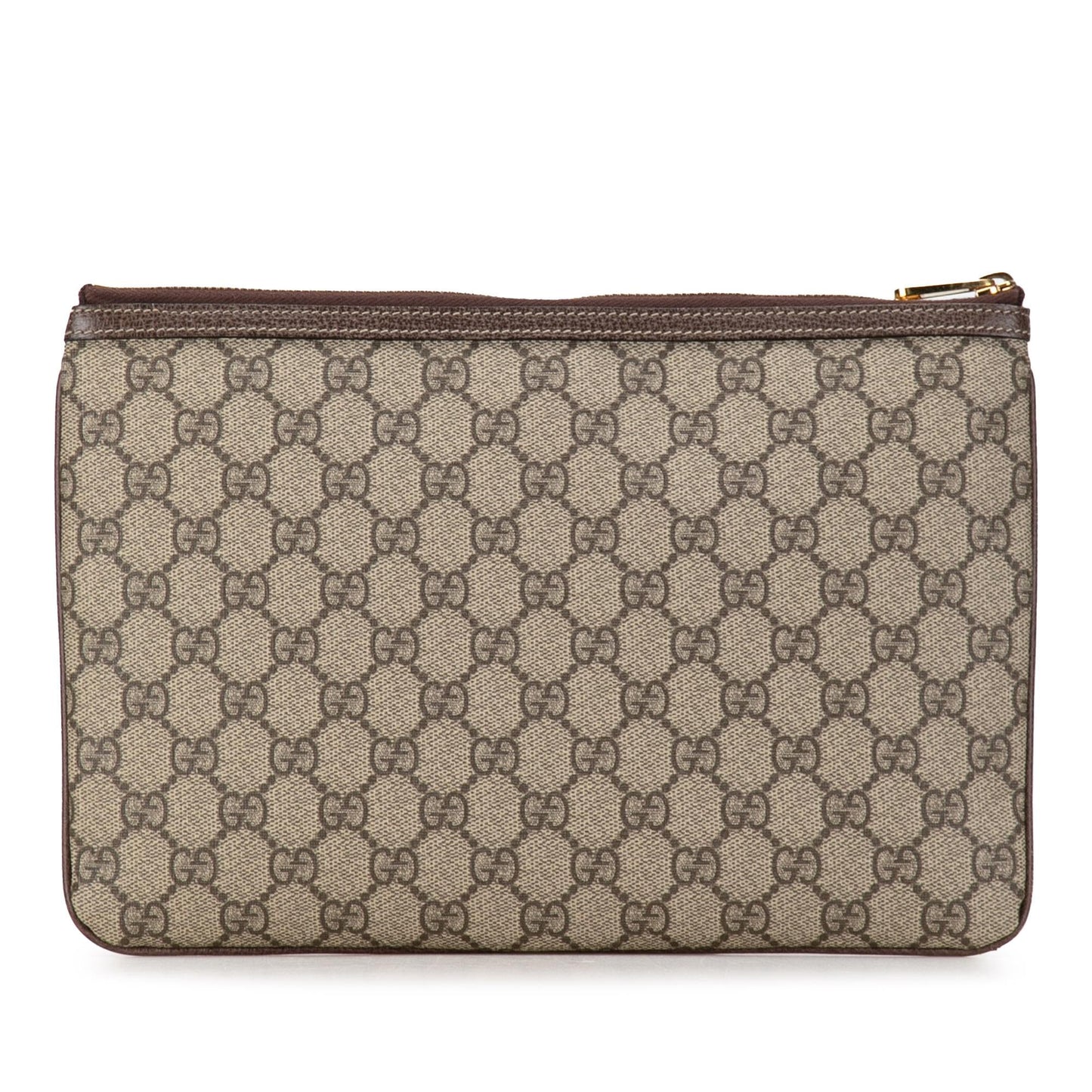 Gucci GG Supreme Ophidia SHG-iO15tk Canvas Brown Clutch Bag