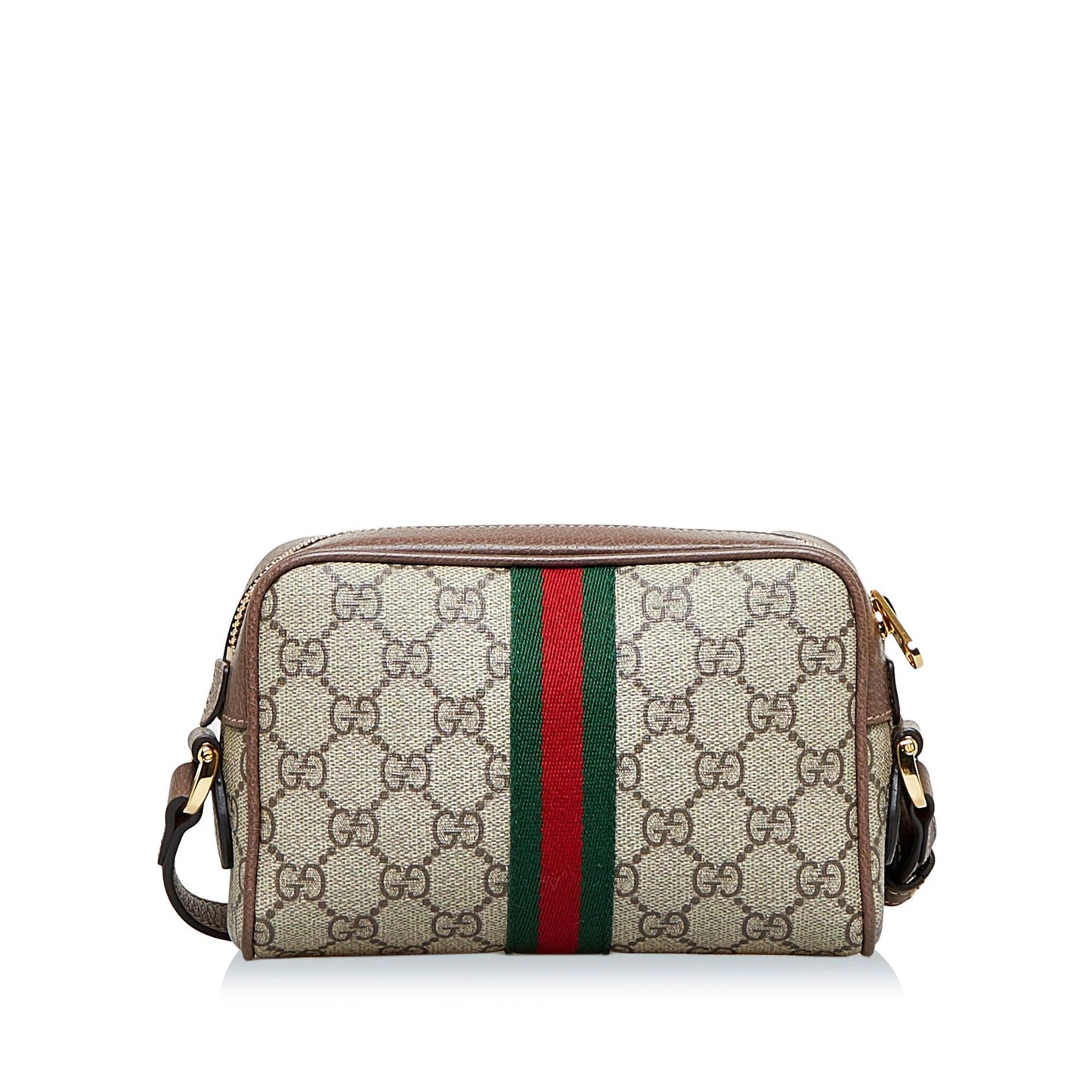 Gucci GG Supreme Ophidia SHG-HjI7sm Canvas Calf Brown Crossbody Bag