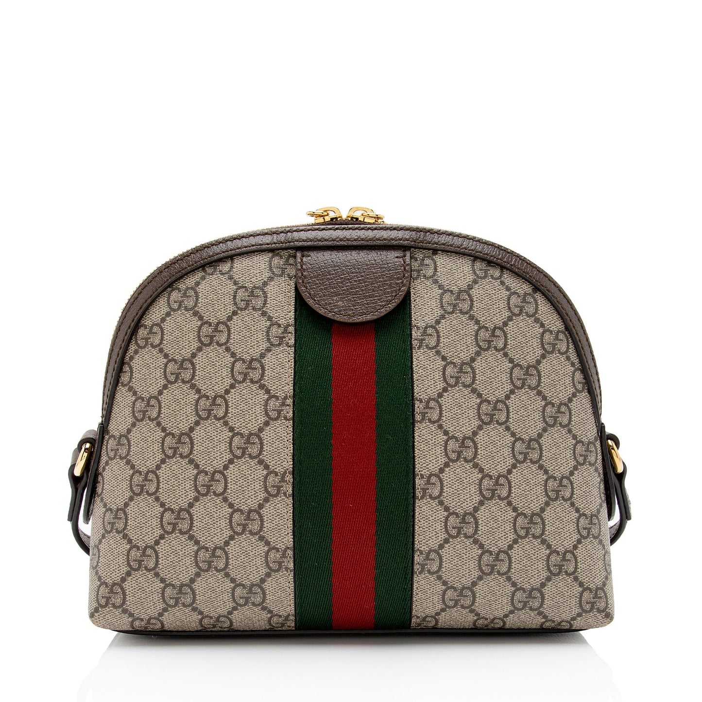 Gucci GG Supreme Ophidia Dome SHF-xTbcEZ Leather Canvas Nylon Beige Shoulder Bag