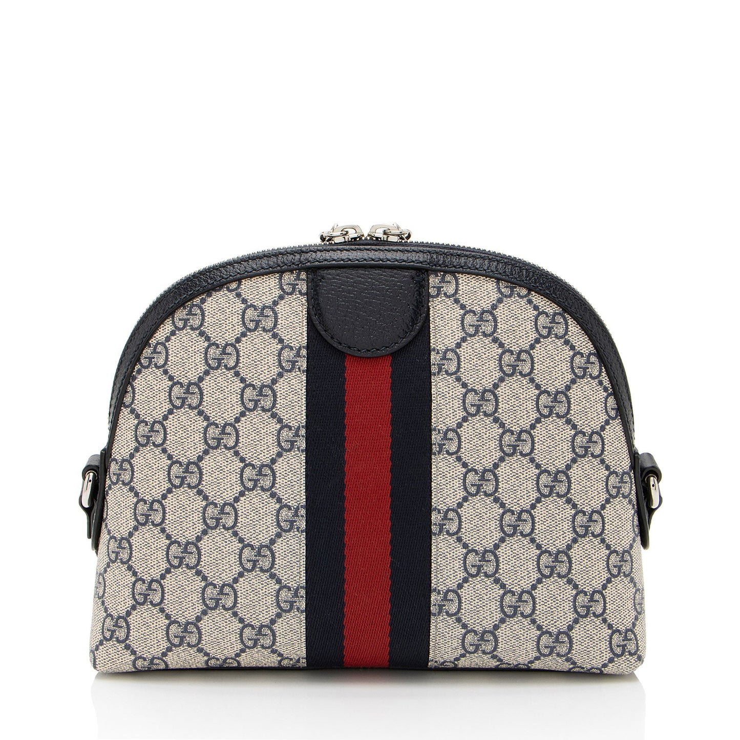 Gucci GG Supreme Ophidia Dome Leather Canvas Nylon Beige Shoulder Bag