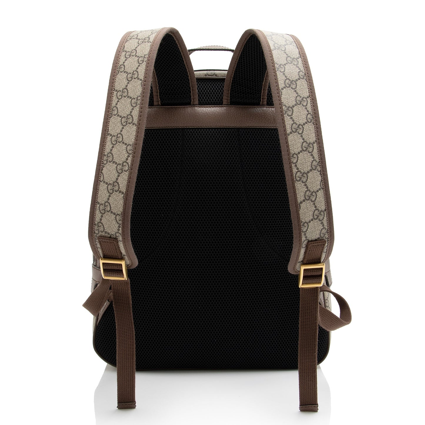 Gucci GG Supreme Ophidia Backpack SHF-MS84y9 Leather Canvas Nylon Brown Shoulder Bag