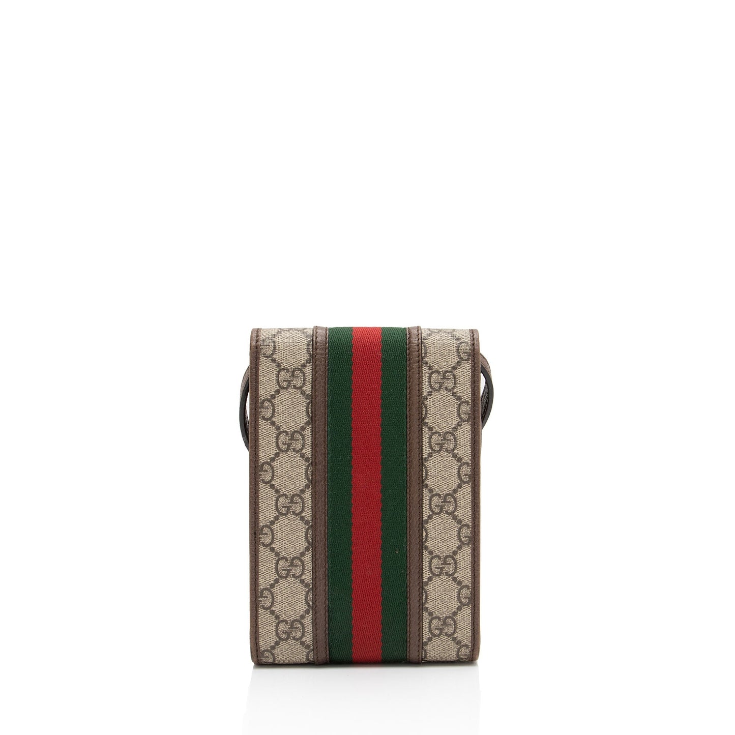 Gucci GG Supreme Ophidia SHF-S6hGyC Leather Canvas Nylon Brown Crossbody Bag