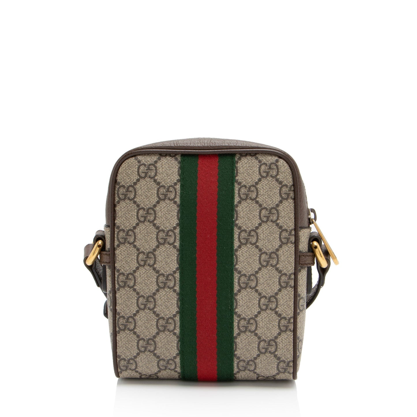 Gucci GG Supreme Ophidia Messenger SHF-Gn2qv6 Leather Canvas Nylon Brown Shoulder Bag