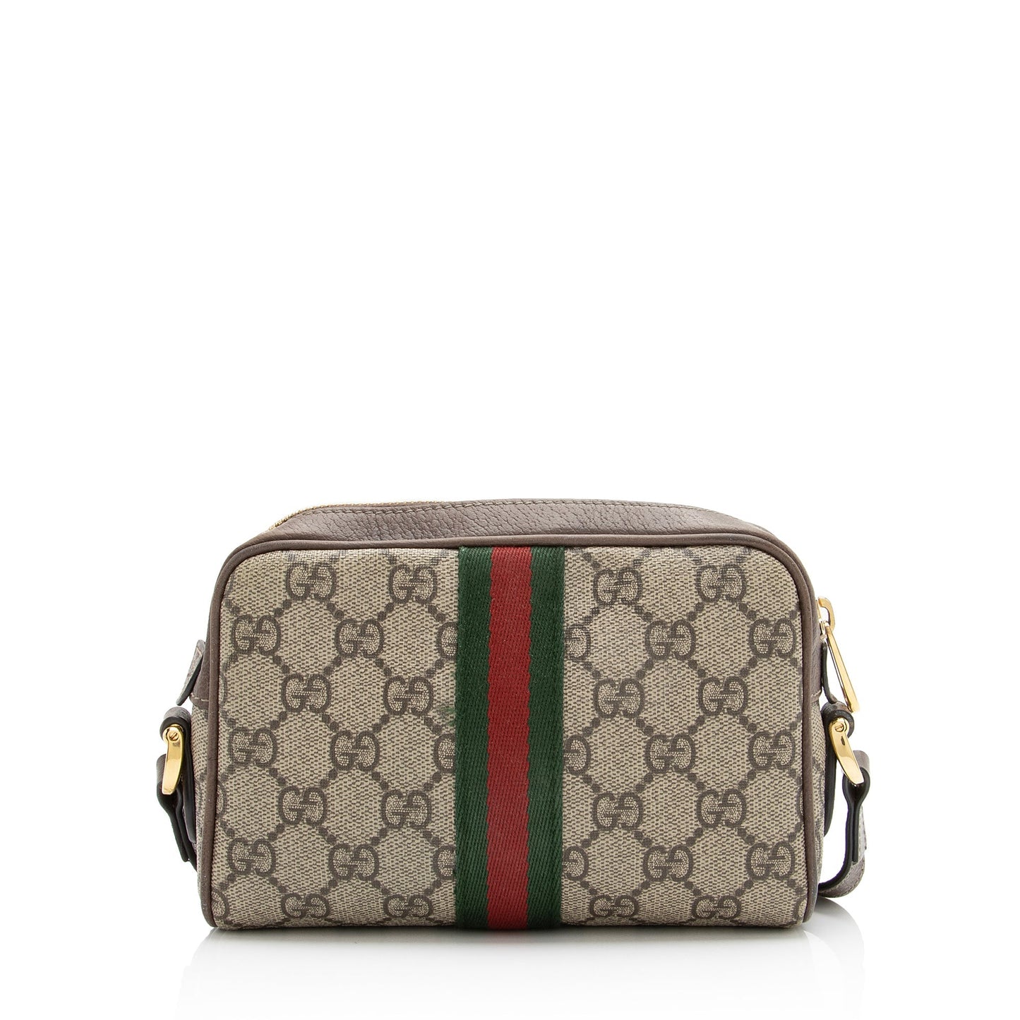 Gucci GG Supreme Ophidia SHF Leather Canvas Nylon Brown Crossbody Bag 4