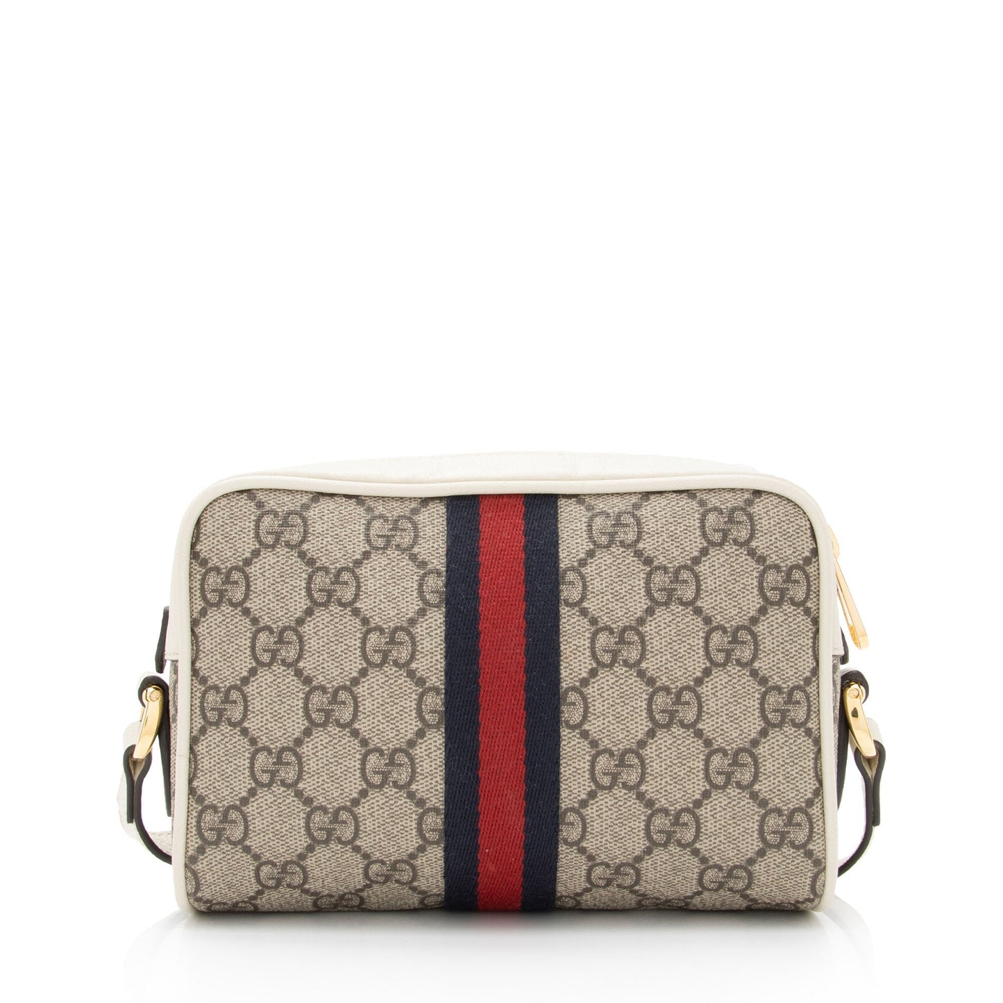Gucci GG Supreme Ophidia SHF-GxL2JB Leather Canvas Nylon White Crossbody Bag