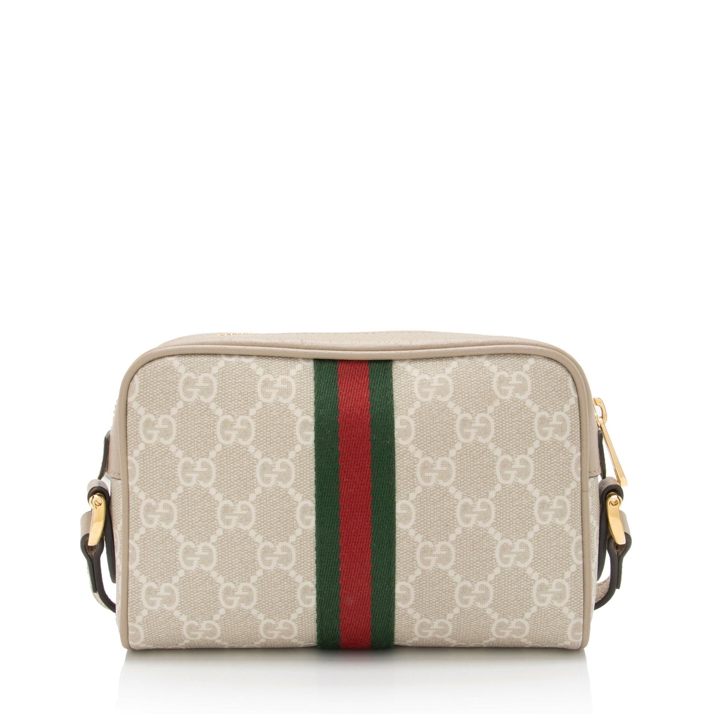 Gucci GG Supreme Ophidia SHF-QD74bF Leather Canvas Nylon Brown Crossbody Bag