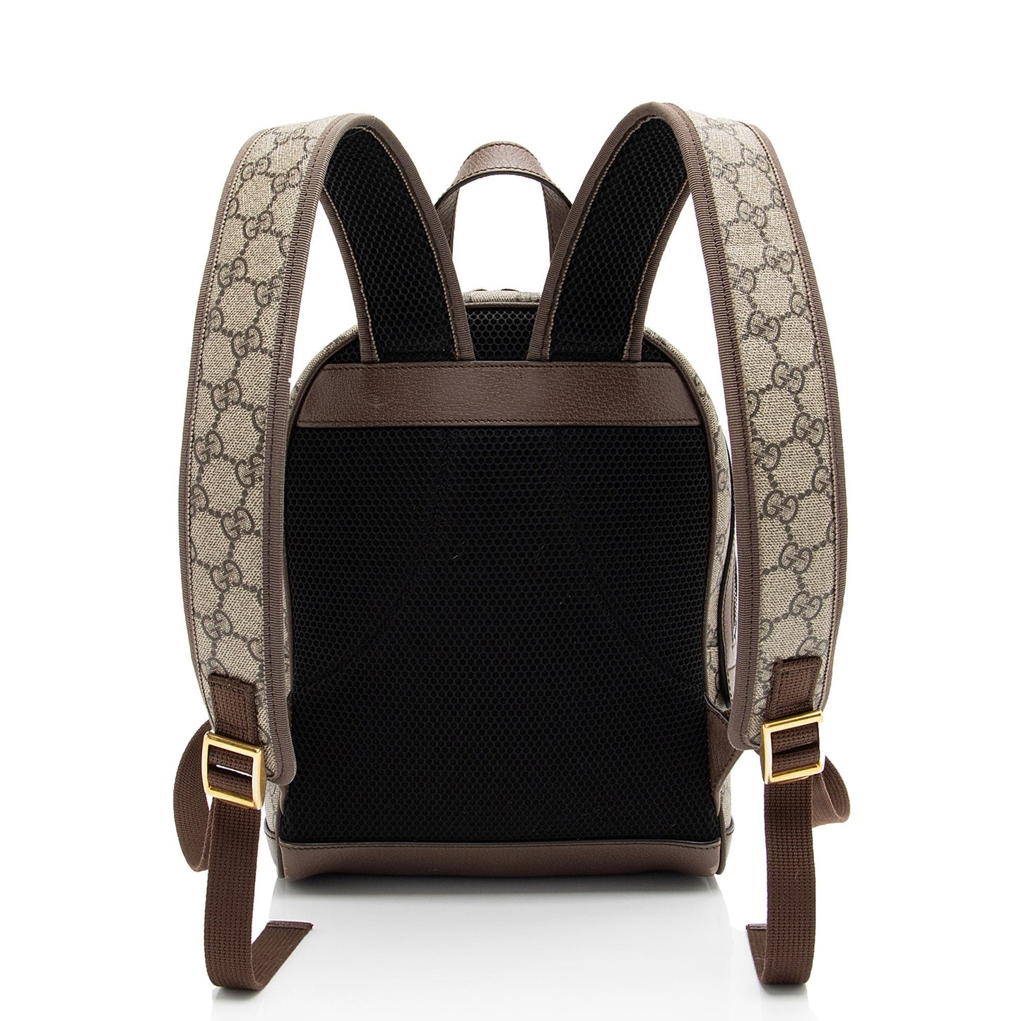 Gucci GG Supreme Ophidia Backpack SHF-HxraRE Leather Canvas Nylon Brown Shoulder Bag