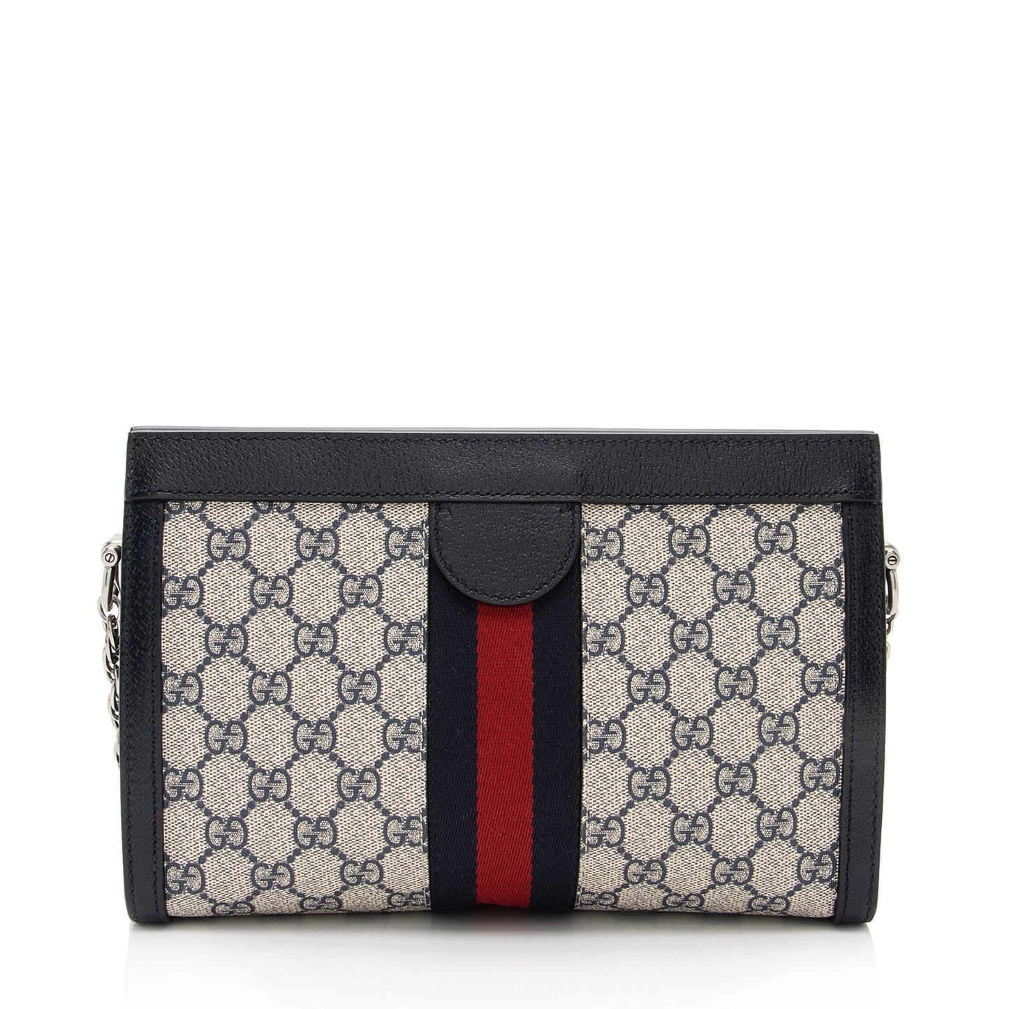 Gucci GG Supreme Ophidia Chain SHF-lE2p5v Leather Canvas Nylon Beige Shoulder Bag