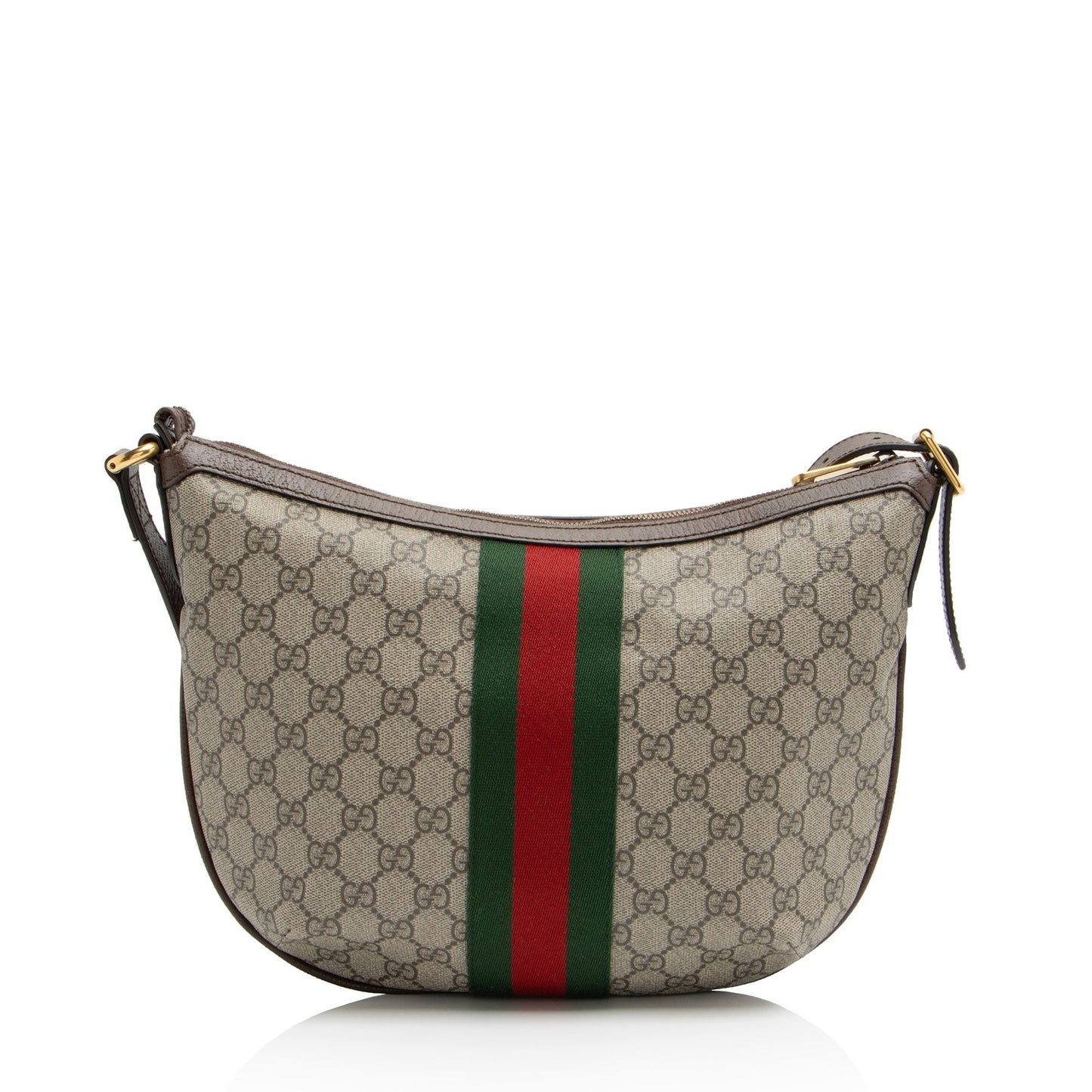 Gucci GG Supreme Ophidia SHF-DmWQh2 Leather Canvas Nylon Brown Shoulder Bag