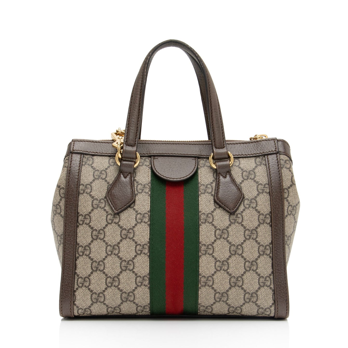 Gucci GG Supreme Ophidia SHF-E4DGh8 Leather Canvas Nylon Beige Tote Bag