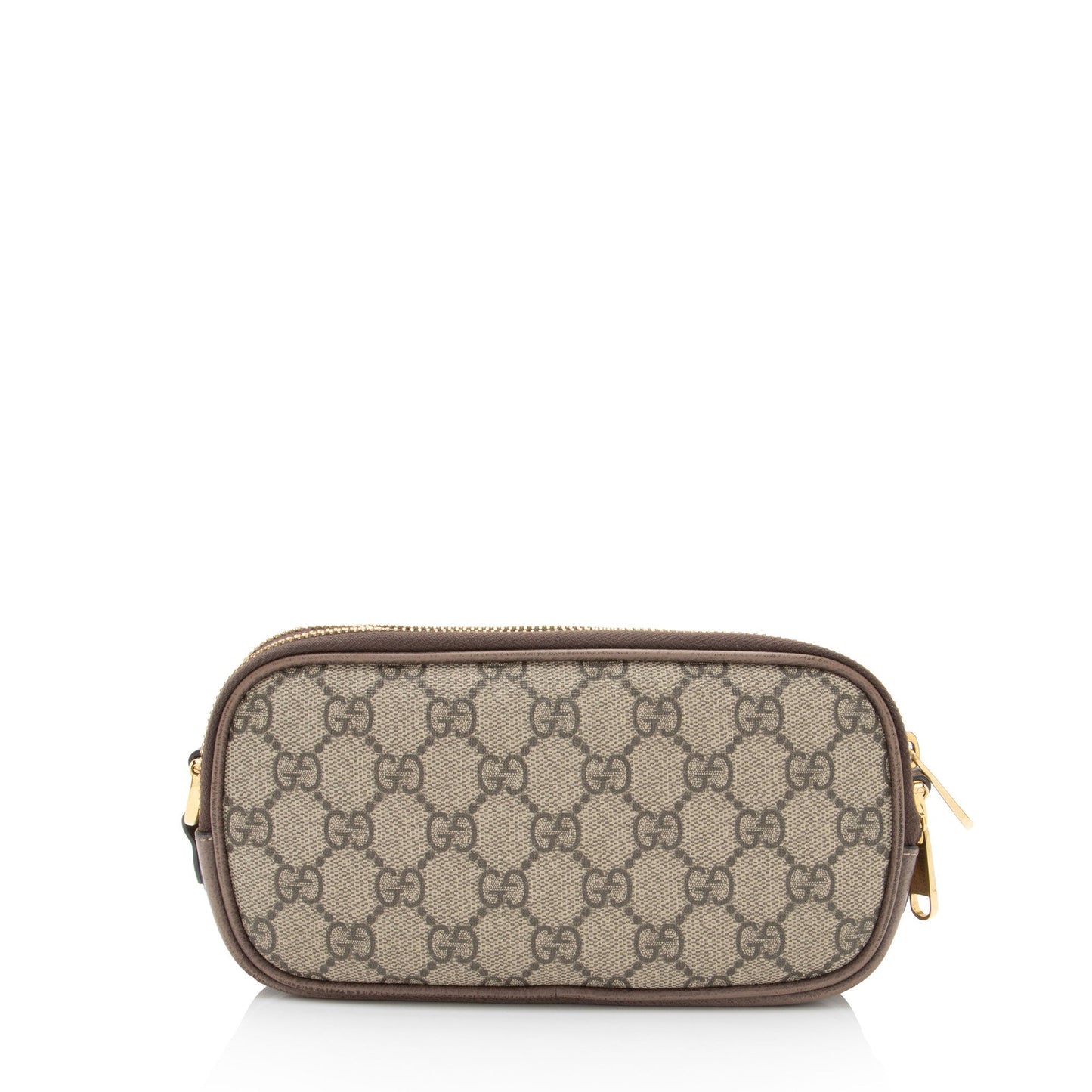 Gucci GG Supreme Ophidia Triple Zip Leather Canvas Nylon Brown Crossbody Bag Shf Hpxcwf