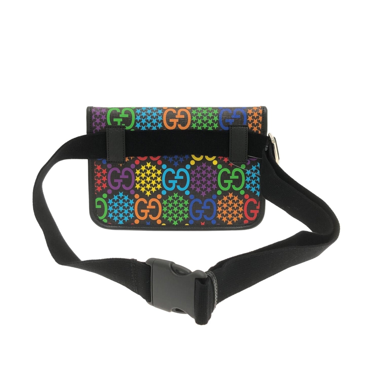 Gucci GG Supreme Psychedelic Belt SHG-ZemlIY Canvas Black Accessory