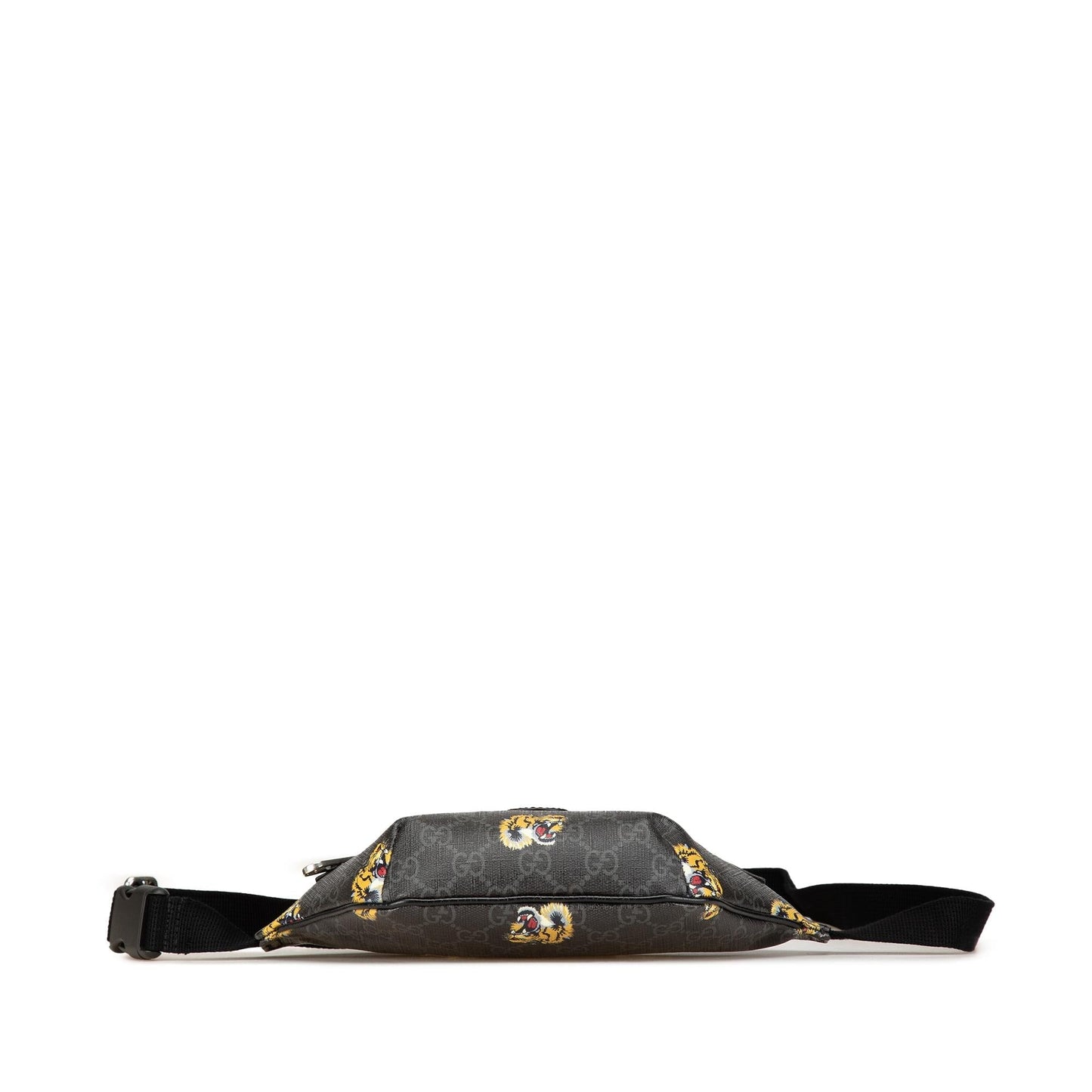 Gucci GG Supreme Tiger Belt Canvas Black Accessory