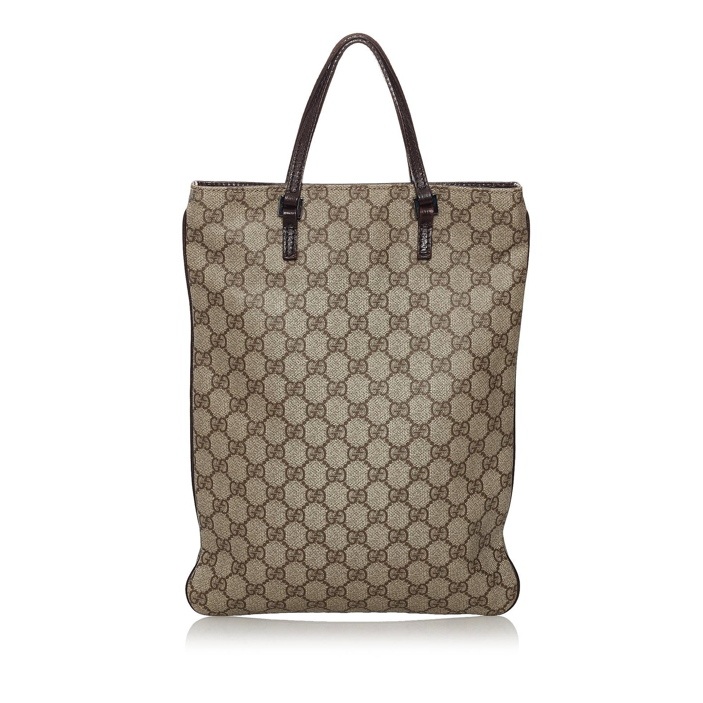 Gucci GG Supreme SHG Canvas Black Brown Tote Bag