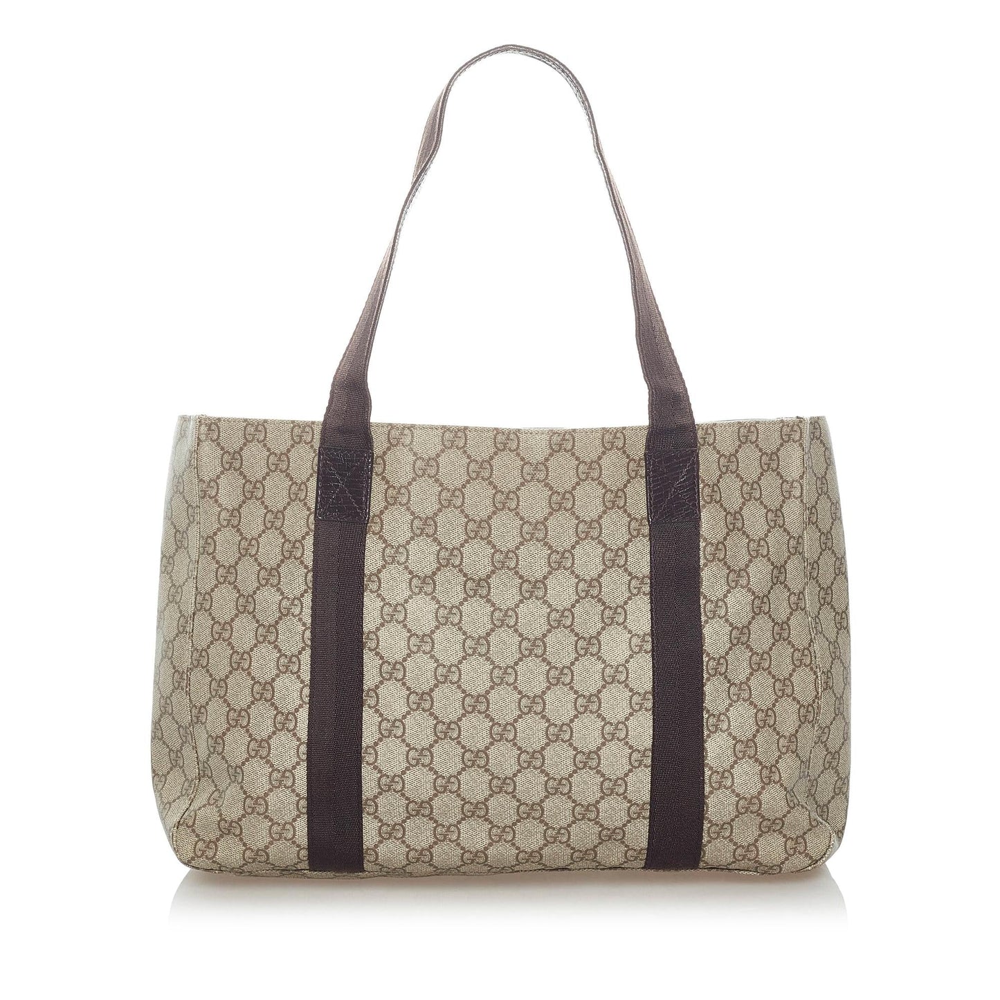 Gucci GG Supreme SHG Canvas Brown Tote Bag Bag Shg