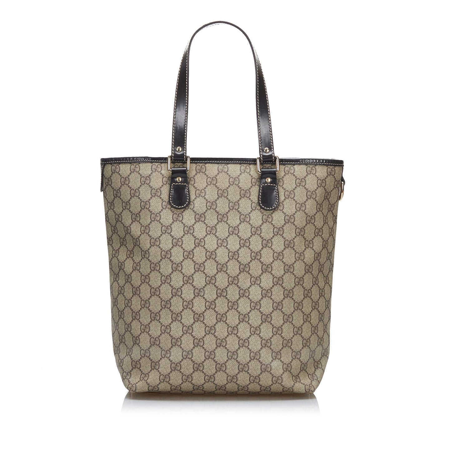 Gucci GG Supreme SHG-efyCC5 Canvas Brown Tote Bag