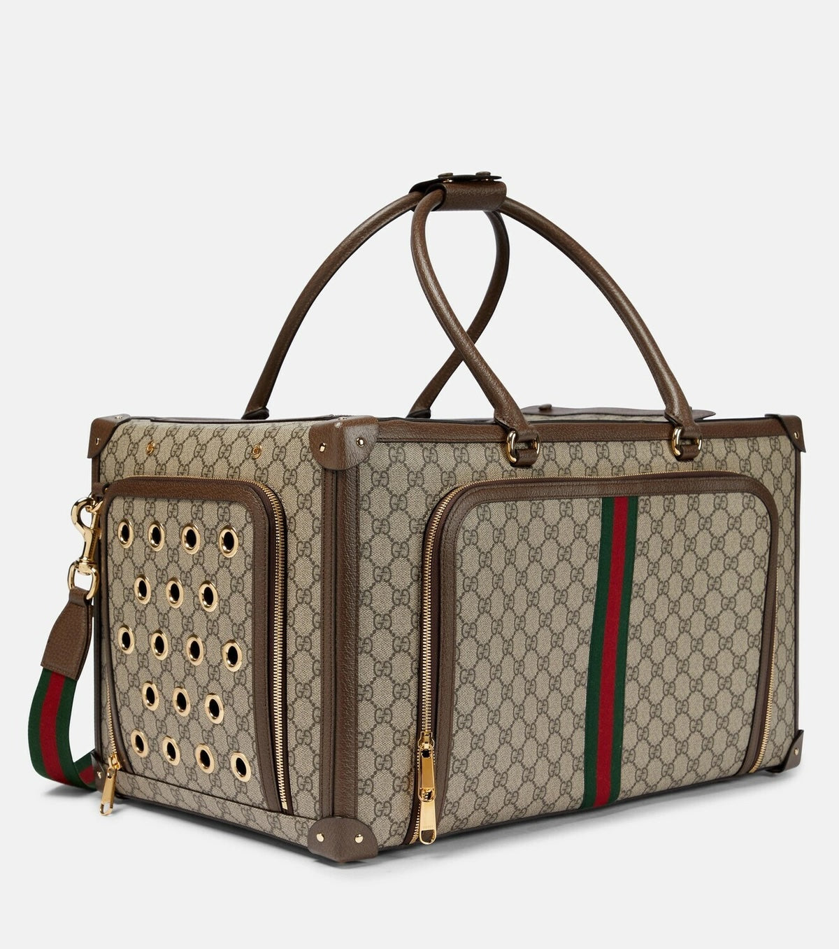 Gucci GG SUPREME WEB PET CARRIER Travel Bag