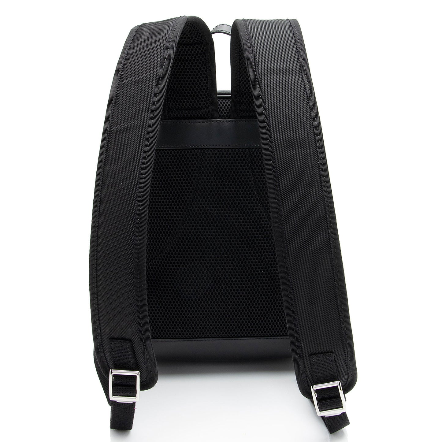 Gucci GG Supreme Web Day Backpack Leather Canvas Nylon Black Shoulder Bag