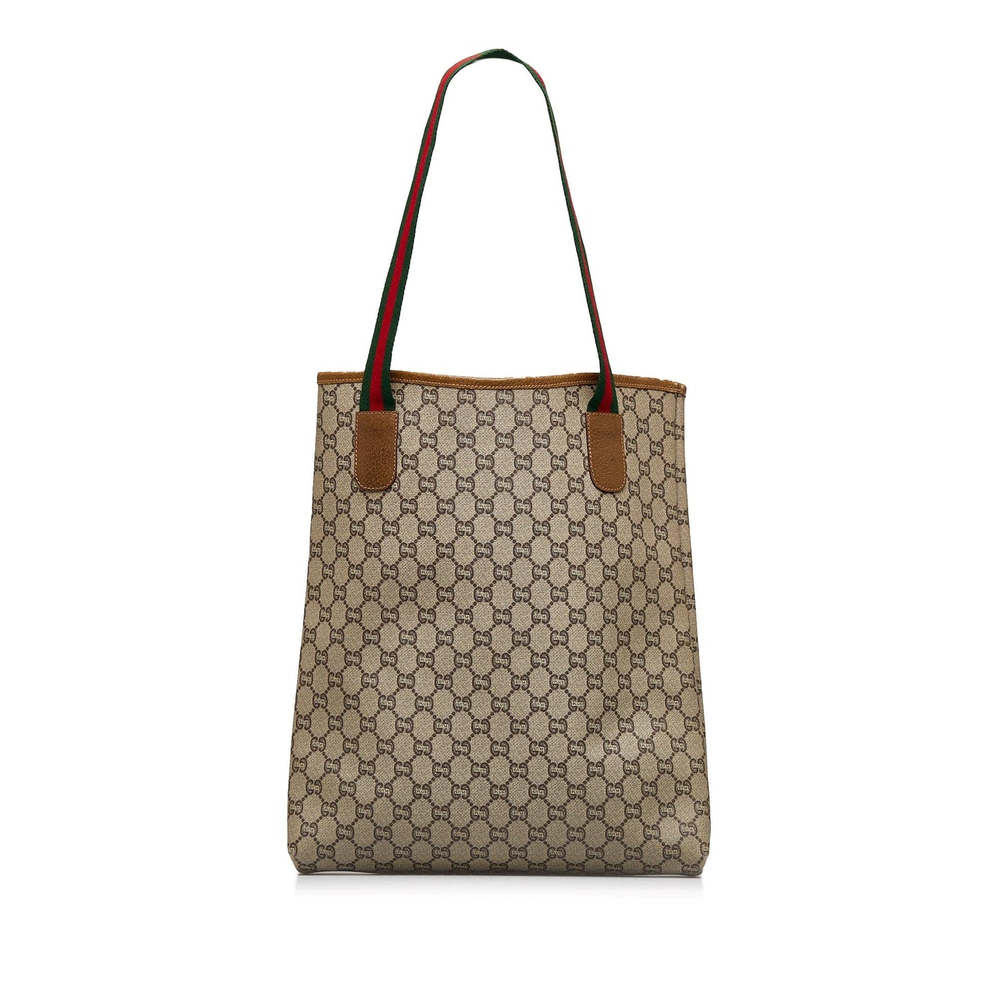 Gucci GG Supreme Web SHG-ze33p0 Canvas Brown Tote Bag