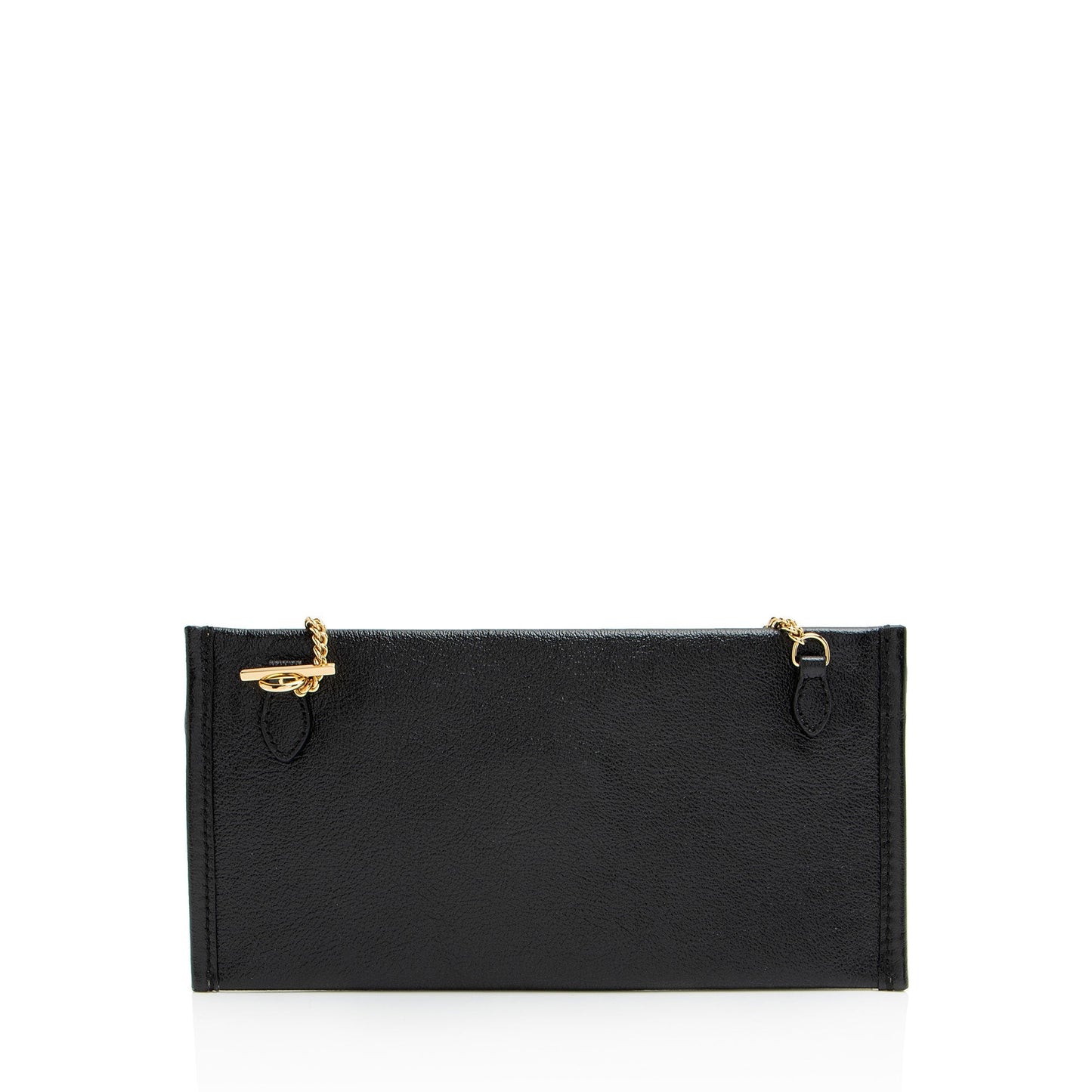 Gucci Glazed Pochette Leather Black Clutch Bag