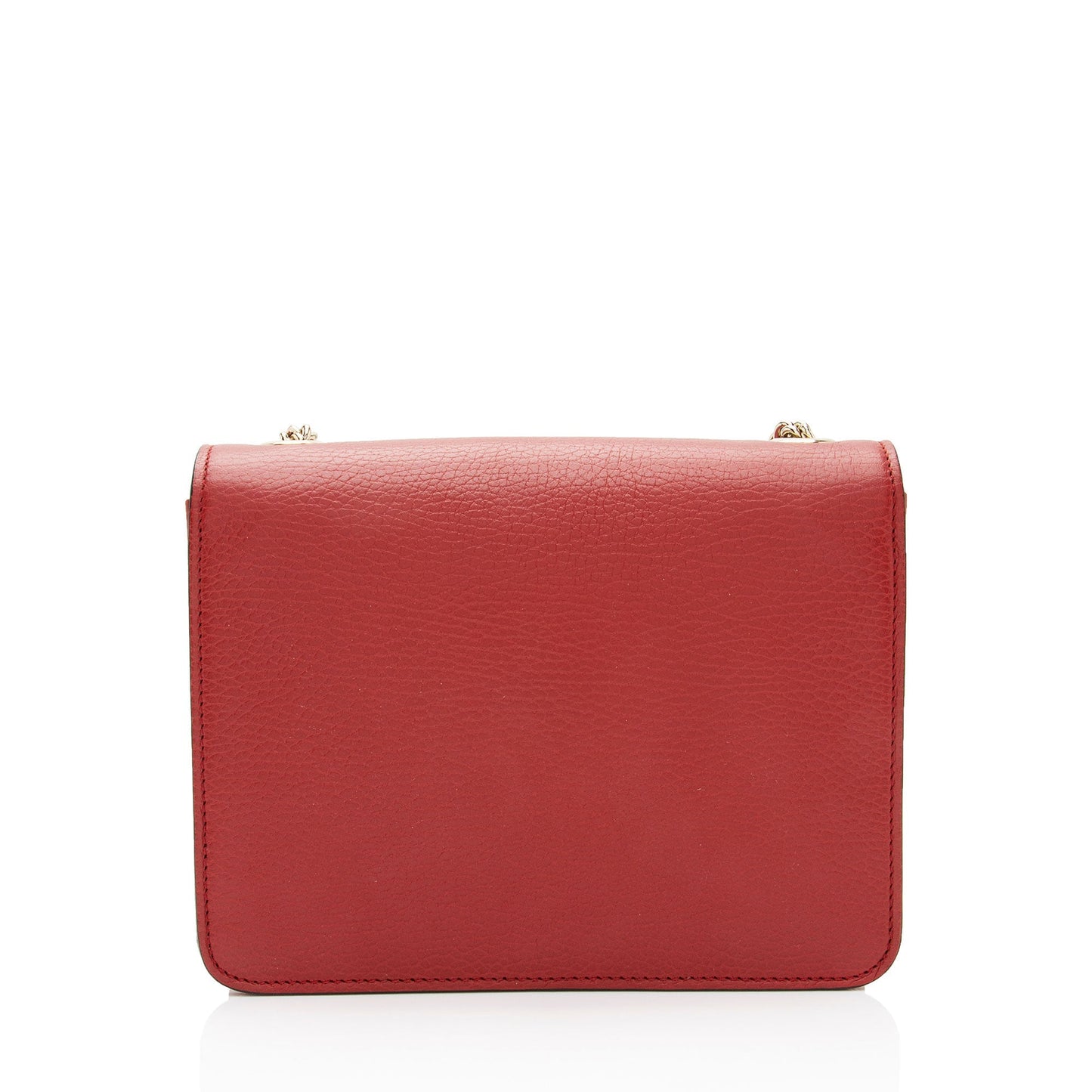 Gucci Grained Interlocking G SHF-0utu9Q Calfskin Red Small Crossbody Bag