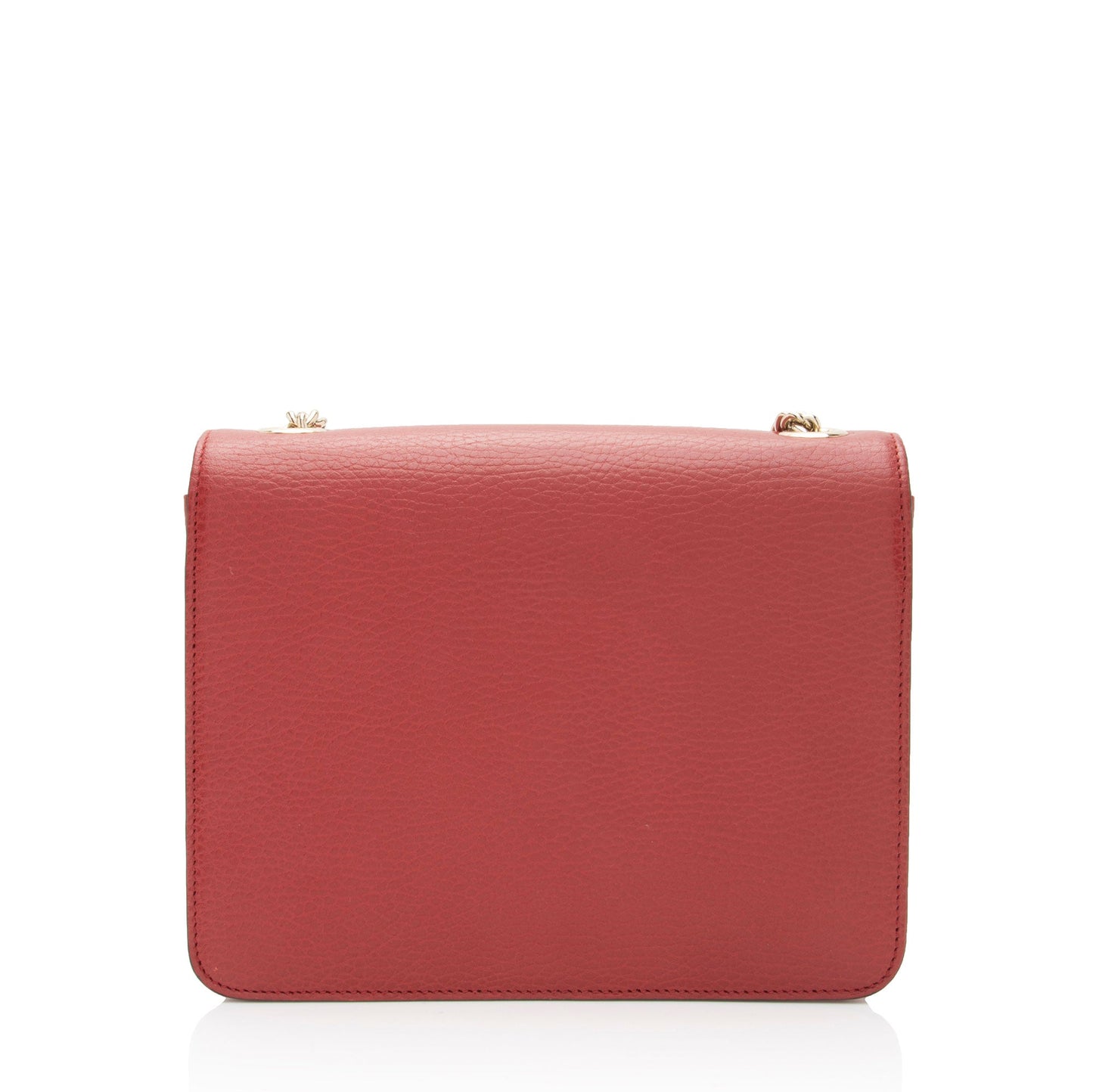 Gucci Grained Interlocking G SHF-8gS5ns Calfskin Red Small Crossbody Bag