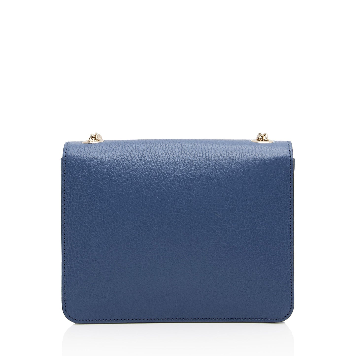 Gucci Grained Interlocking G SHF-ZsAt2c Calfskin Blue Small Crossbody Bag