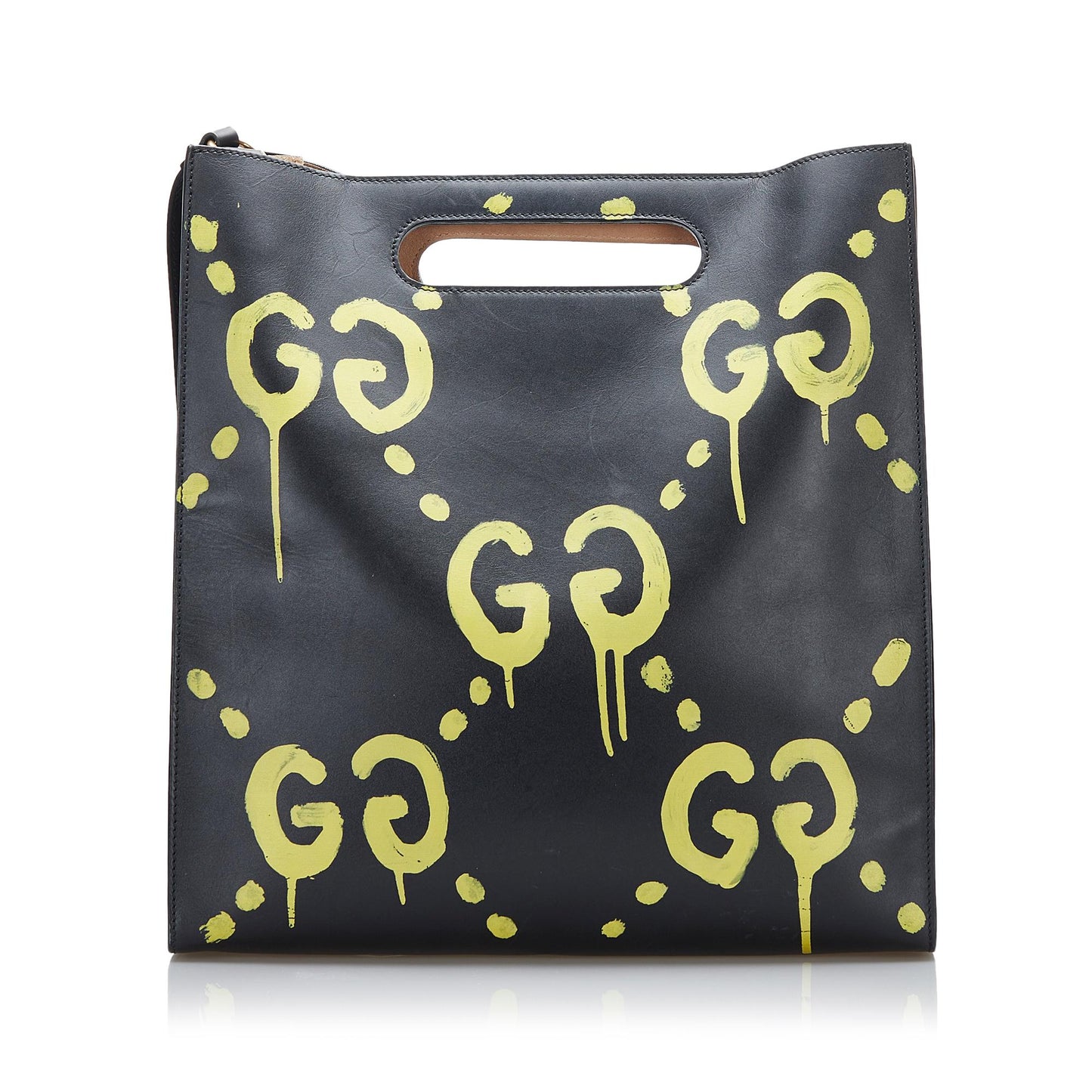 Gucci Ghost SHG Calf Black Satchel Bag