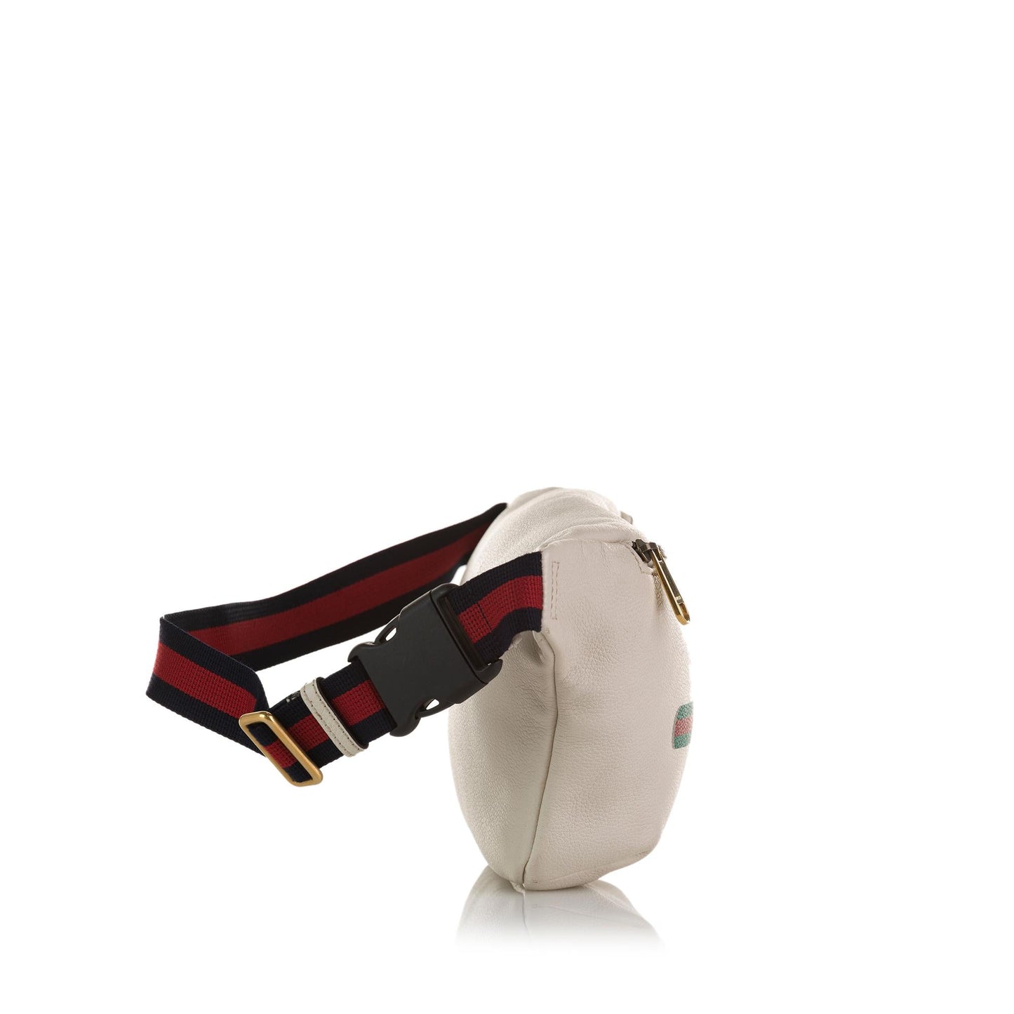 Gucci Belt SHG-AN12yt Calf White Logo Accessory