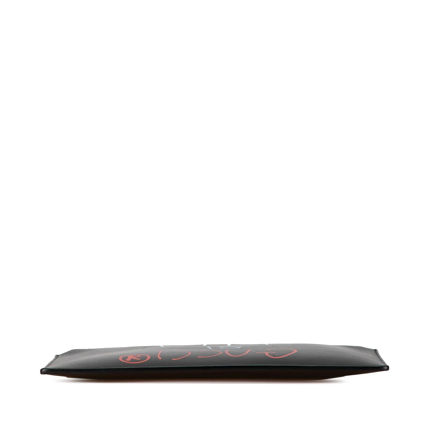 Gucci GucciGhost Life is Zip Pouch Calf Black Clutch Bag