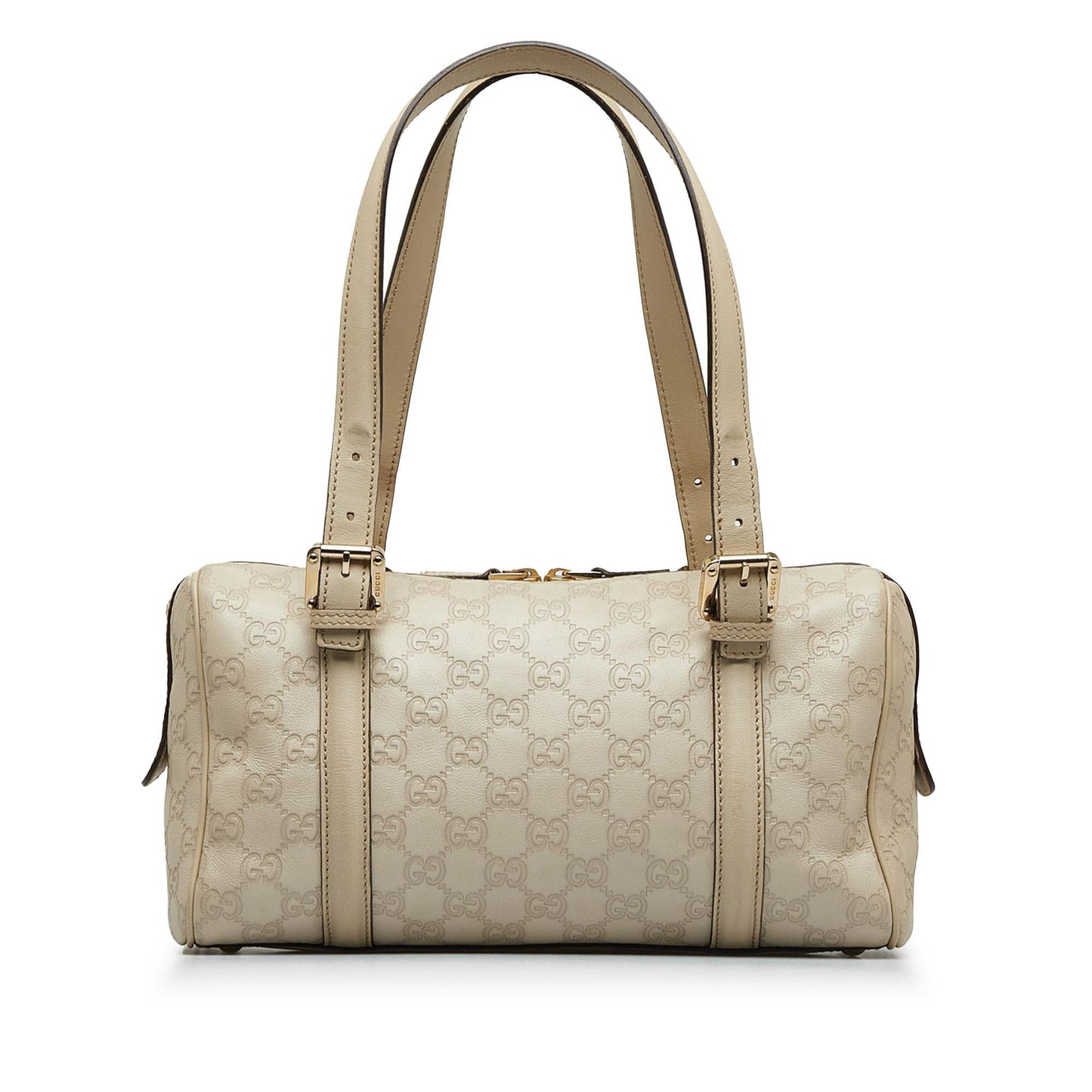 Gucci Guccissima Britt Boston SHG-BjhxhI Calf White Satchel Bag