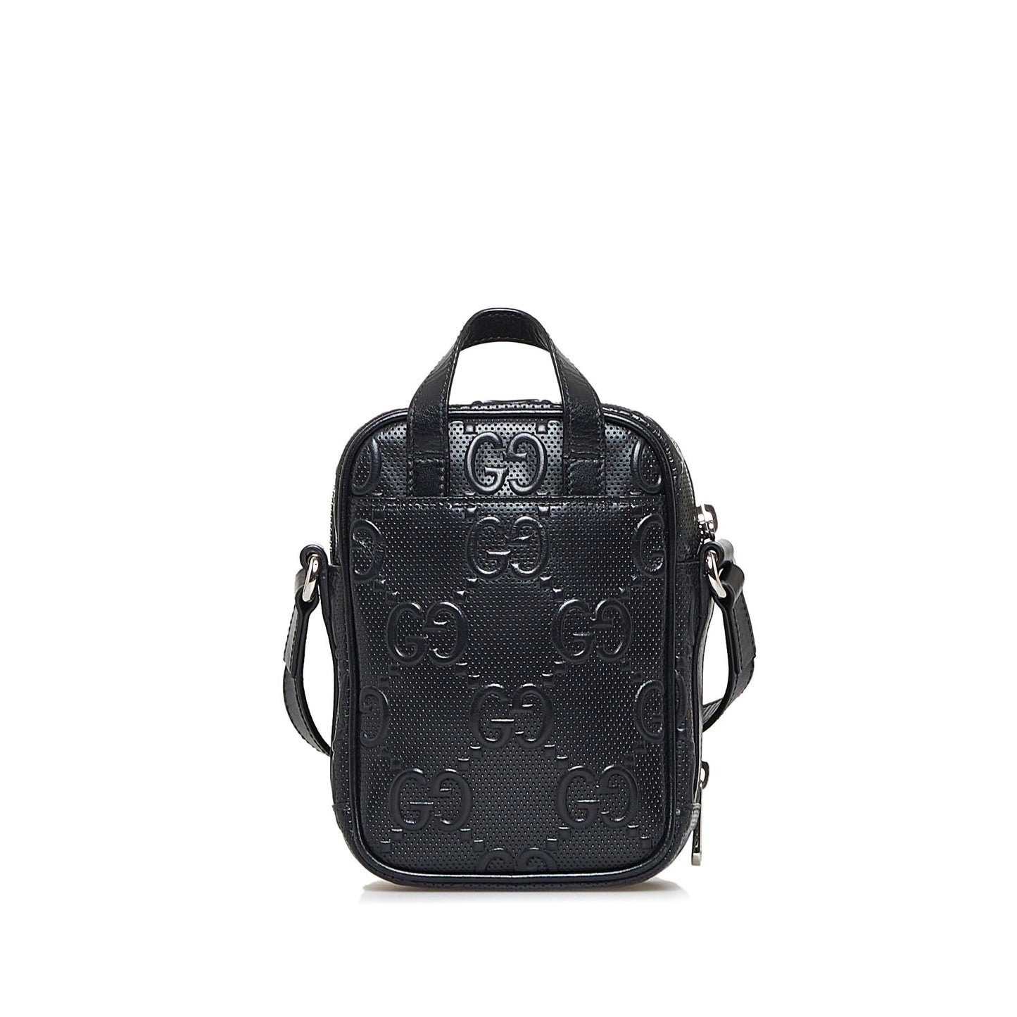 Gucci Guccissima SHG-ExZw73 Calf Black Crossbody Bag