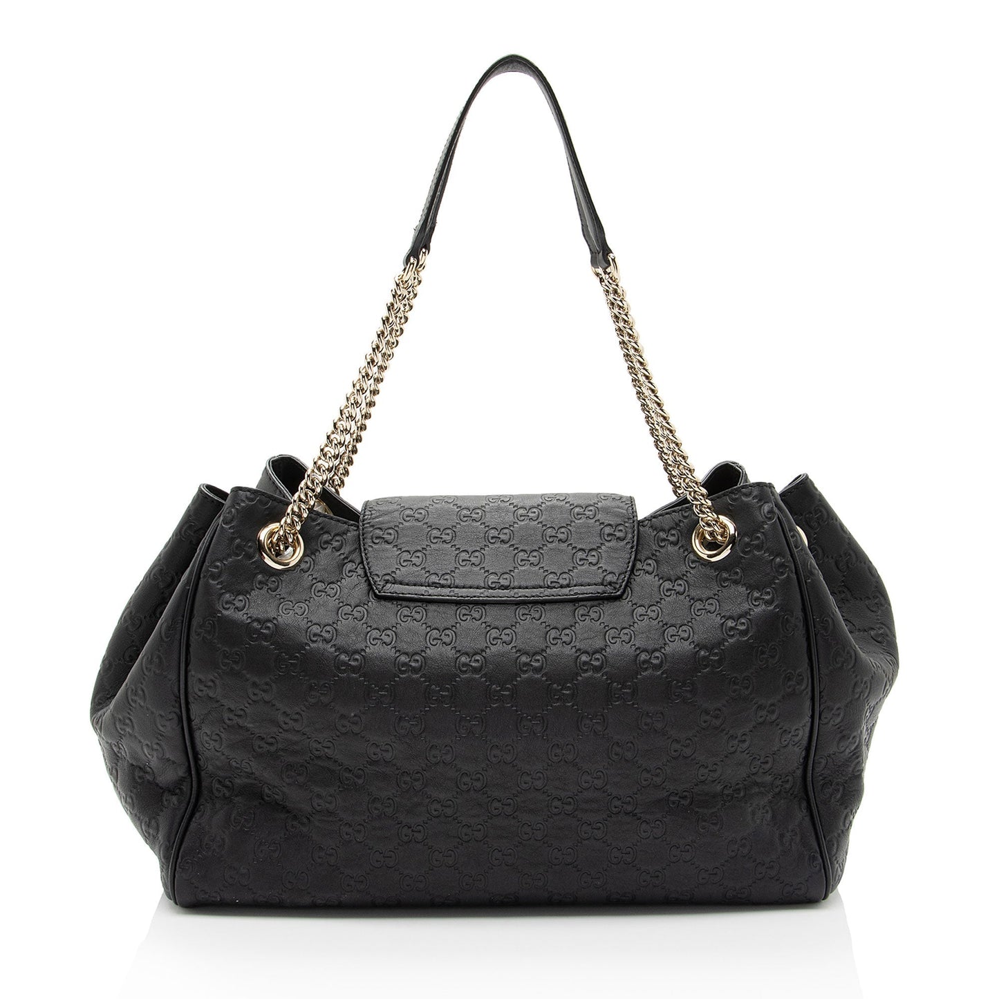 Gucci Guccissima Emily Leather Black Shoulder Bag