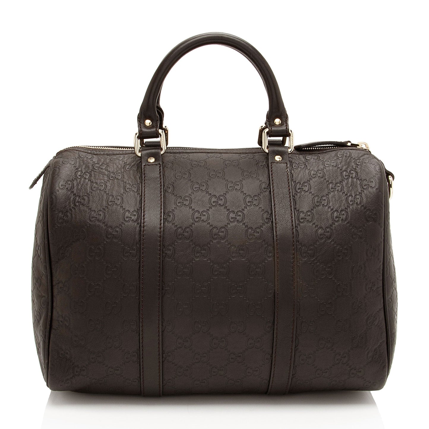 Gucci Guccissima Joy Boston SHF-Hk3ik1 Leather Brown Satchel Bag