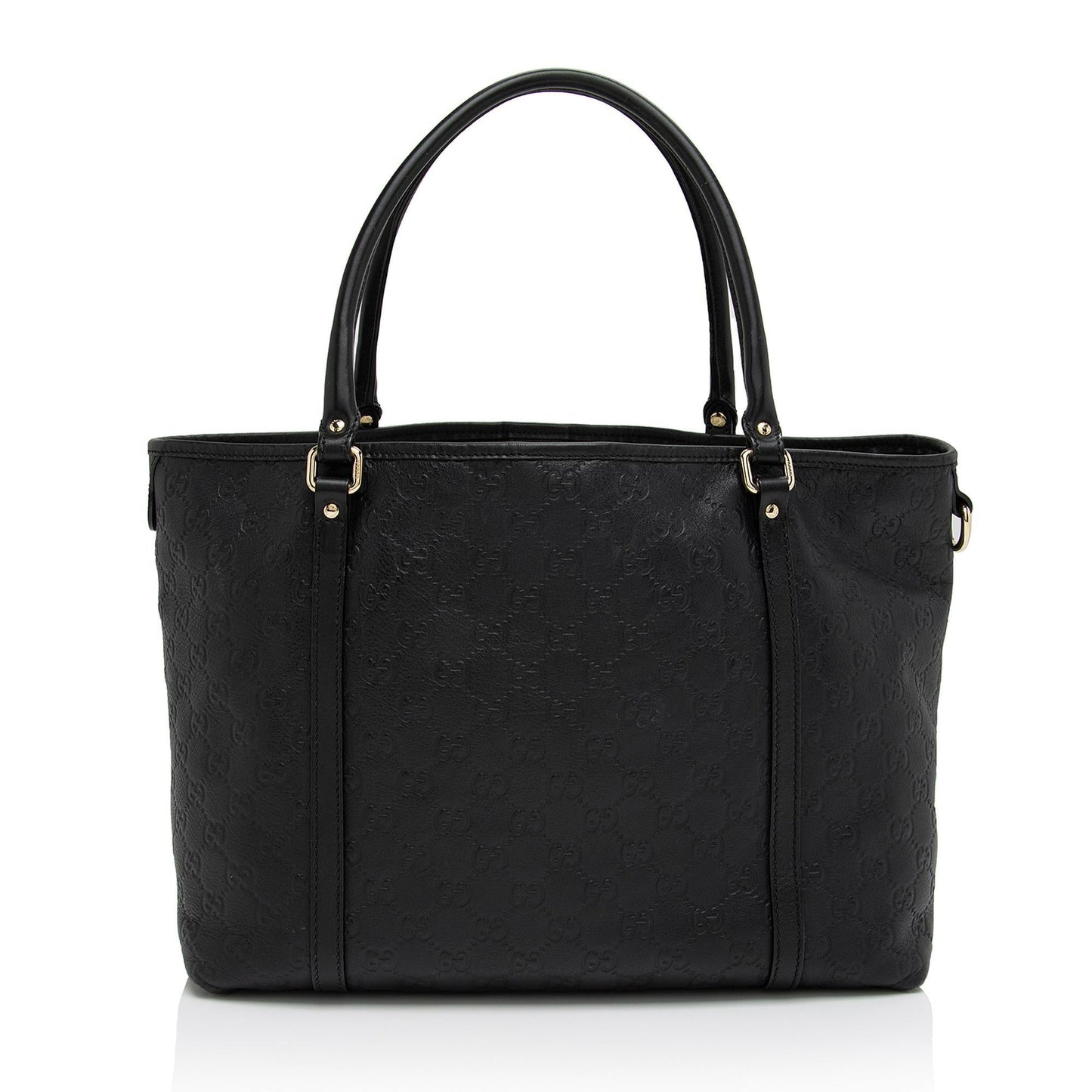 Gucci Guccissima Joy SHF-ht0bXO Leather Black Medium Tote Bag