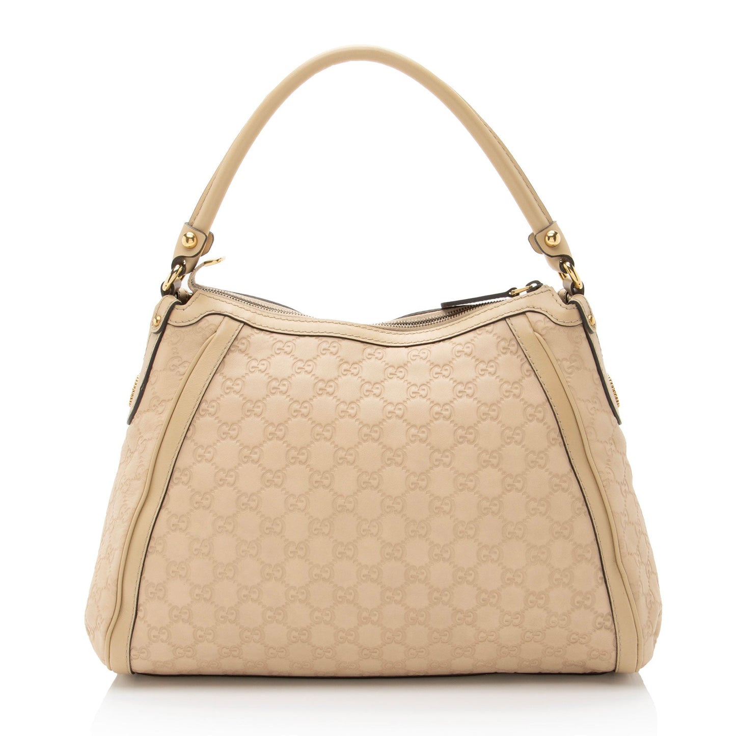 Gucci Guccissima Scarlett Leather Beige Shoulder Bag