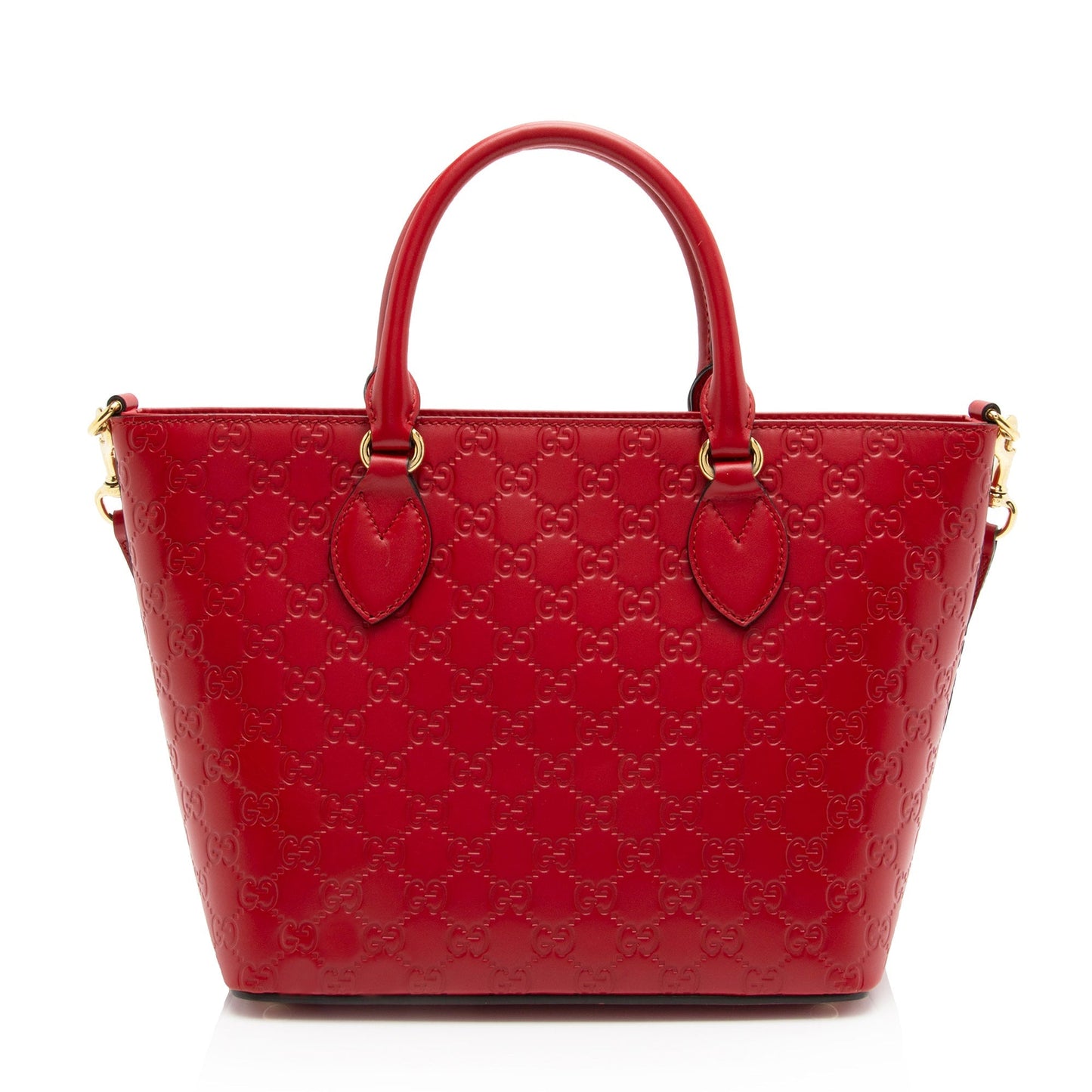 Gucci Guccissima Signature SHF-yGmr7n Leather Red Medium Tote Bag