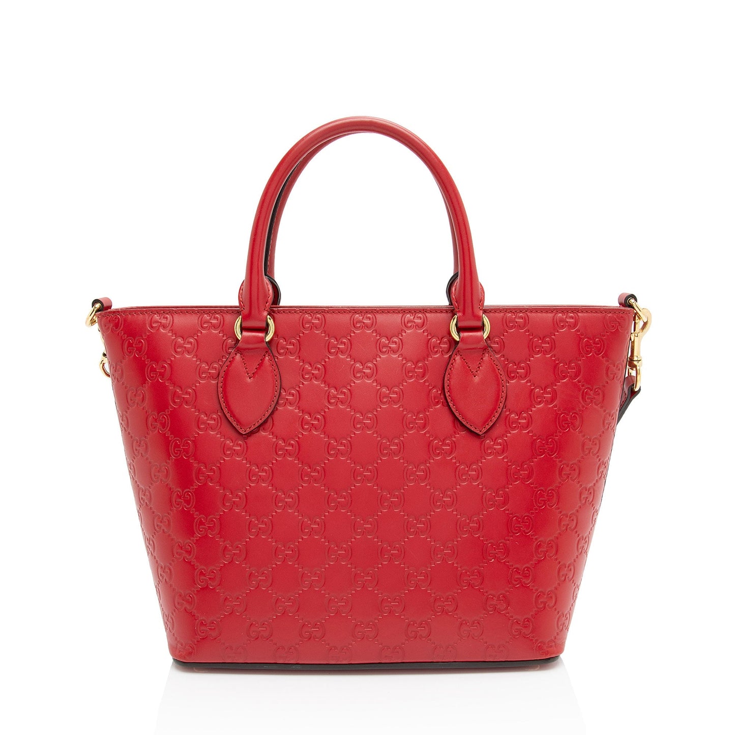 Gucci Guccissima Signature Leather Red Medium Tote Bag