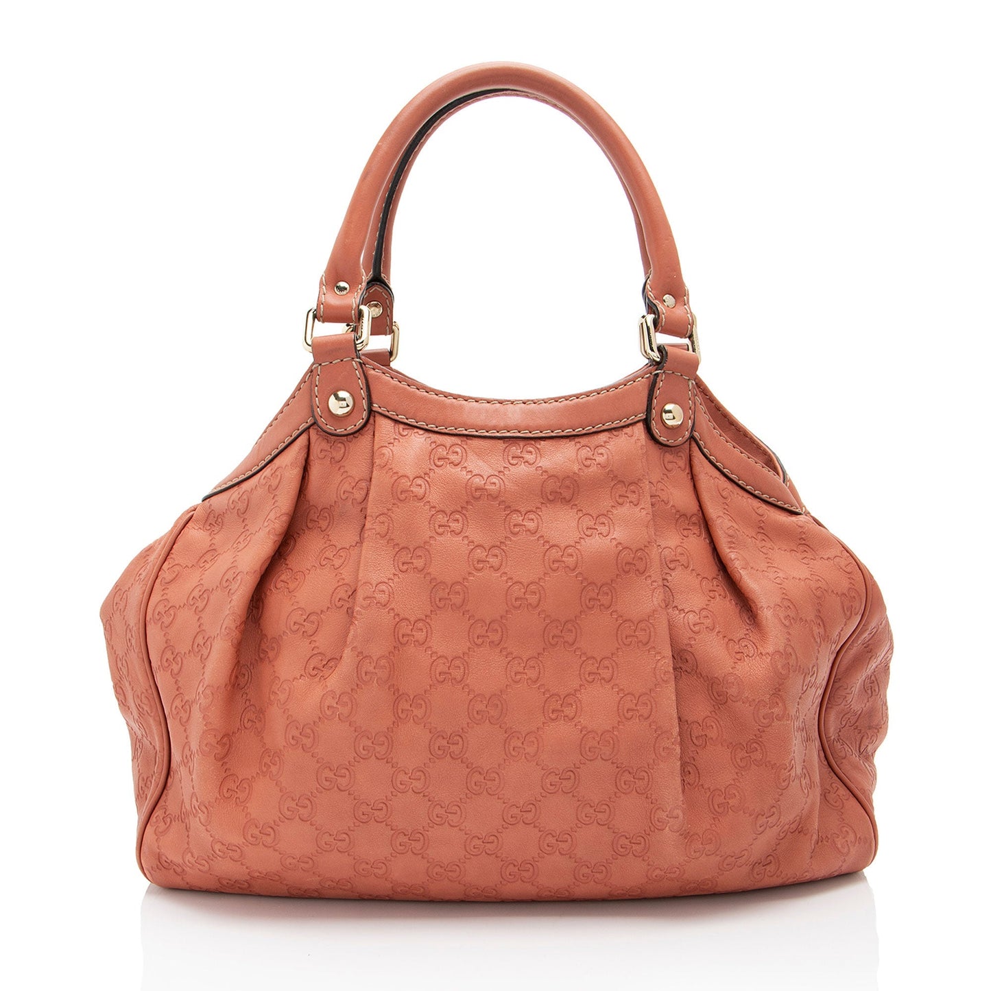 Gucci Guccissima Sukey SHF-JYFslN Leather Pink Medium Tote Bag