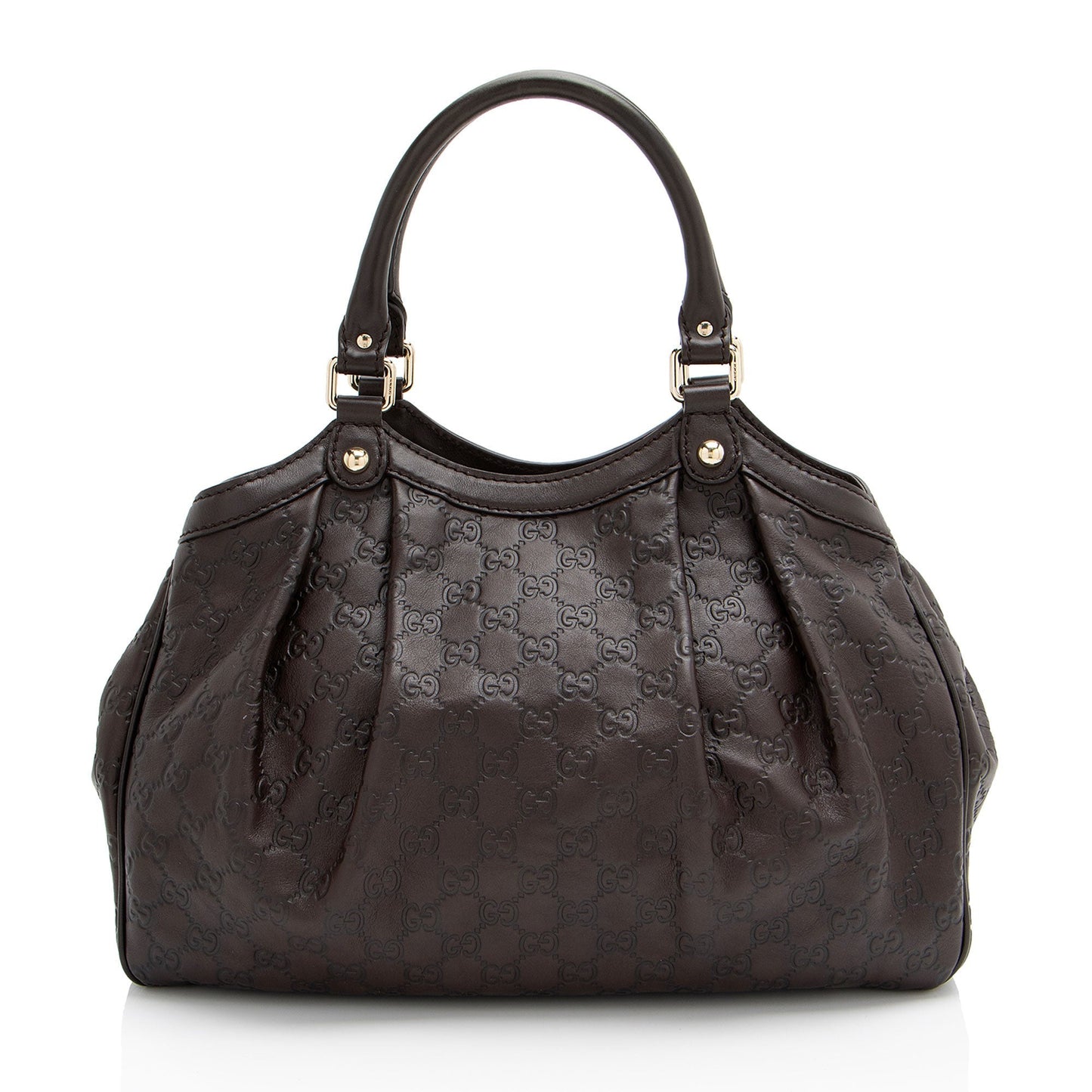 Gucci Guccissima Sukey SHF-IQNDES Leather Brown Medium Tote Bag