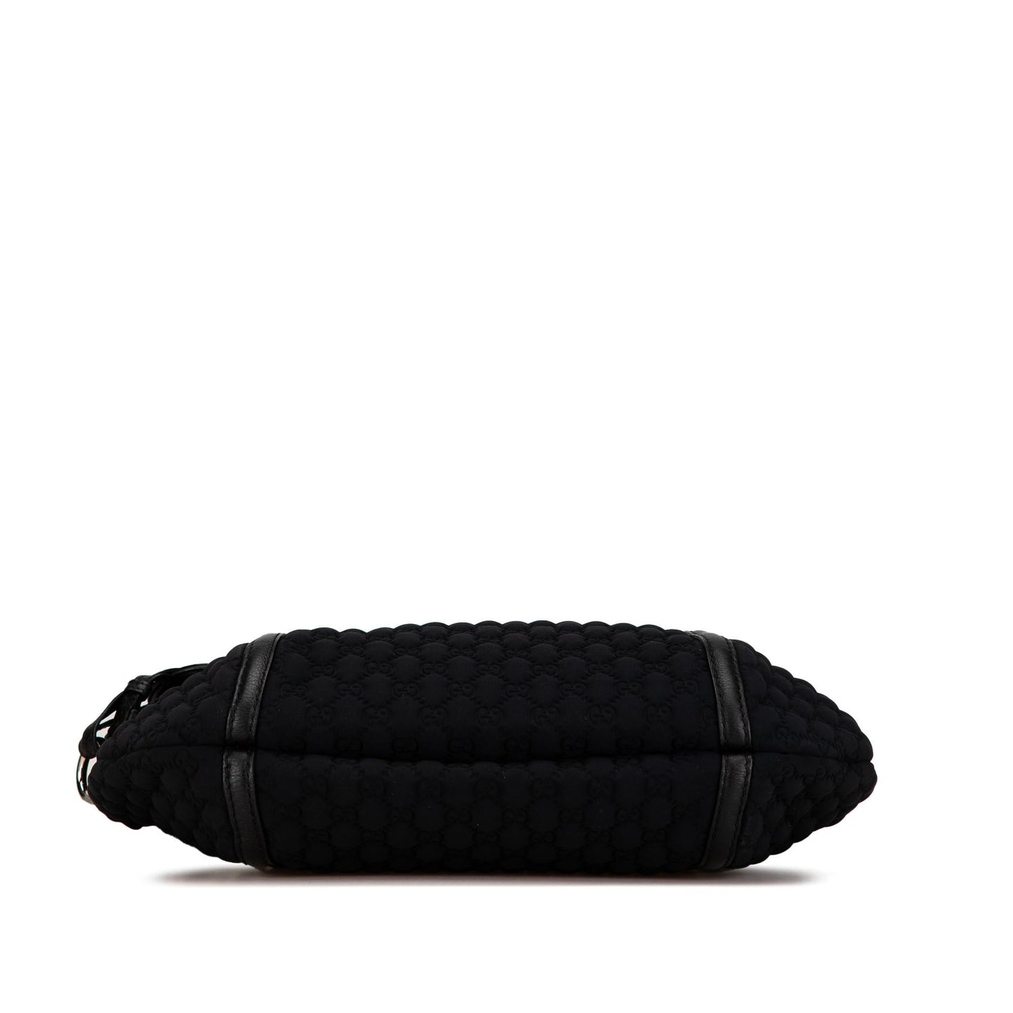 Gucci Guccissima Neoprene Techno Horsebit Canvas Calf Black Shoulder Bag