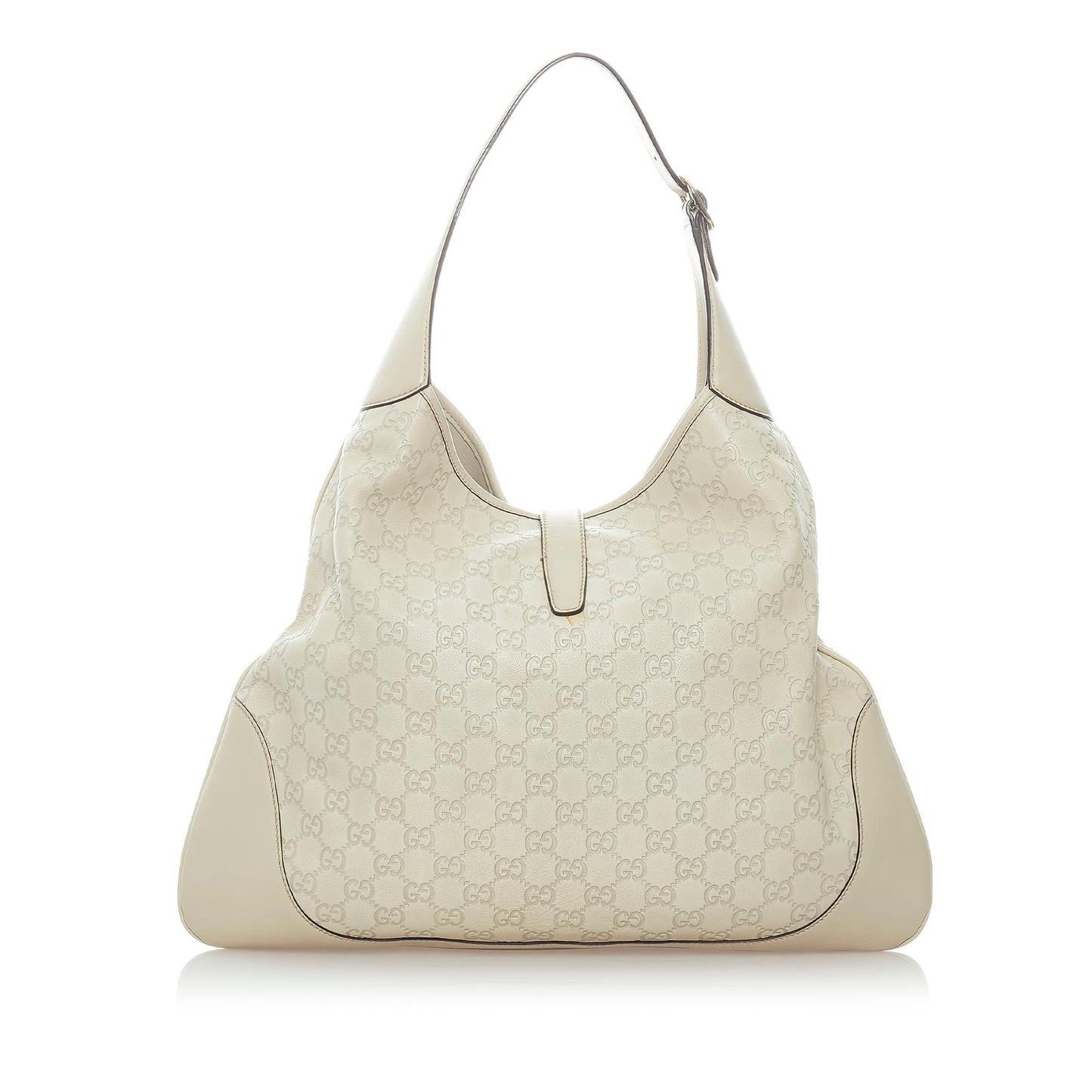Gucci Guccissima New Jackie SHG Calf White Shoulder Bag