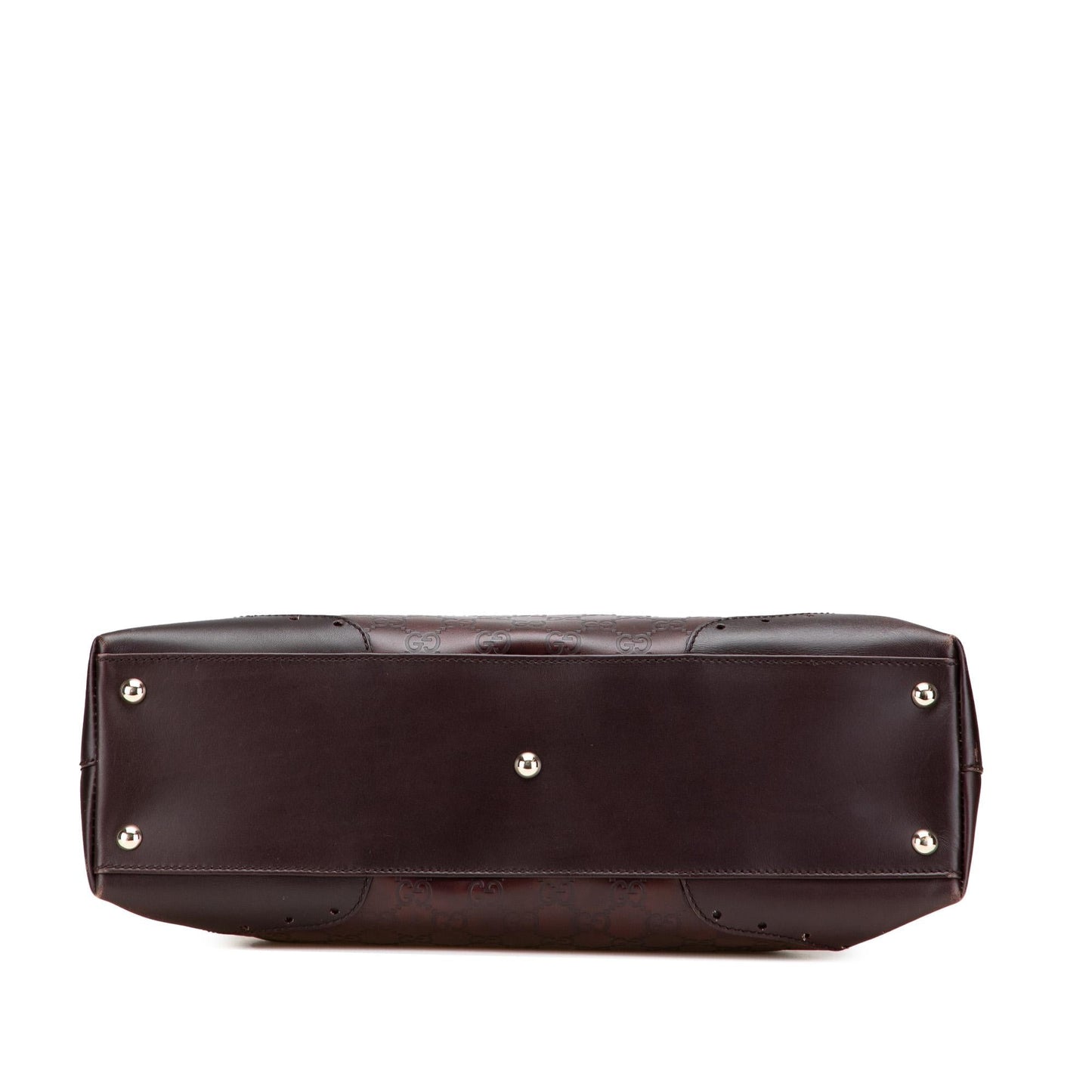 Gucci Guccissima Punch Calf Brown Satchel Bag