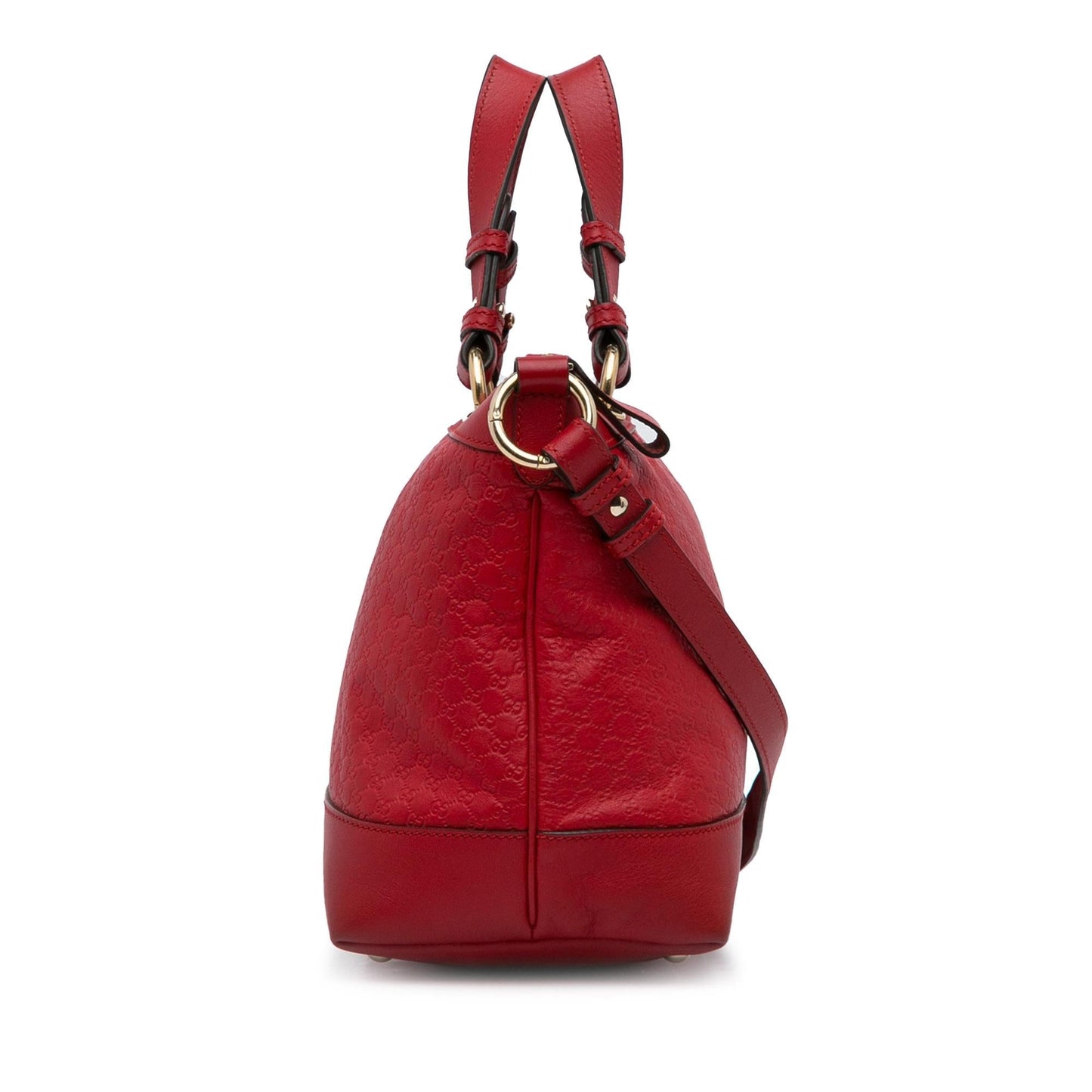 Gucci Guccissima SHG-WEGO9m Calf Red Satchel Bag