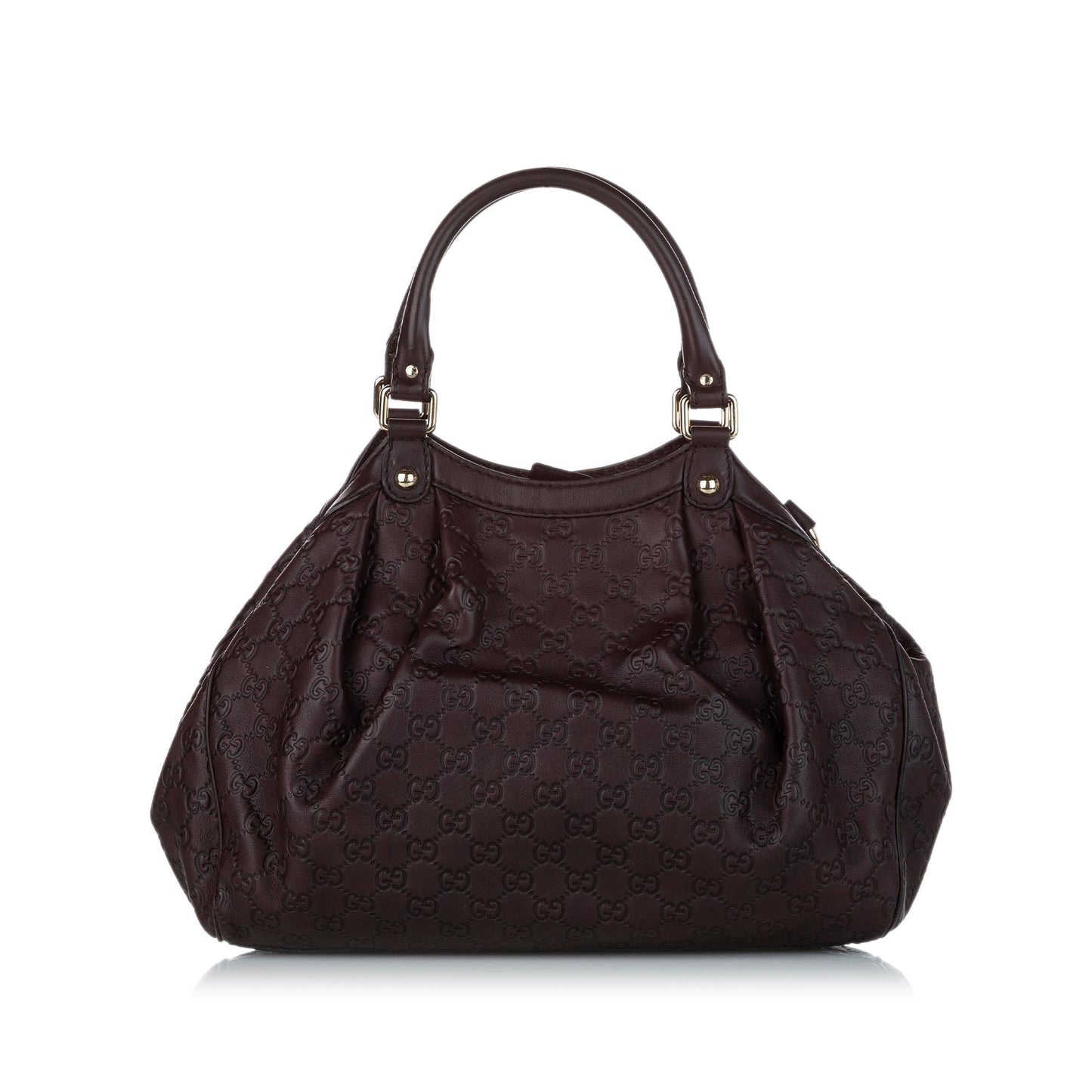 Gucci Guccissima Sukey SHG Calf Brown Tote Bag Bag Shg