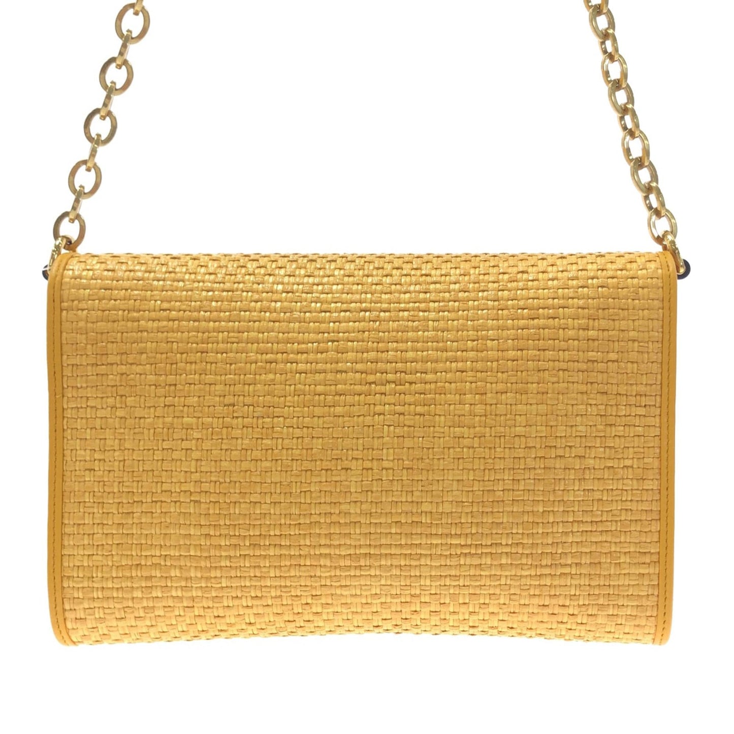 Gucci Horsebit SHG-Ghy2mt Raffia Chain Shoulder Bag