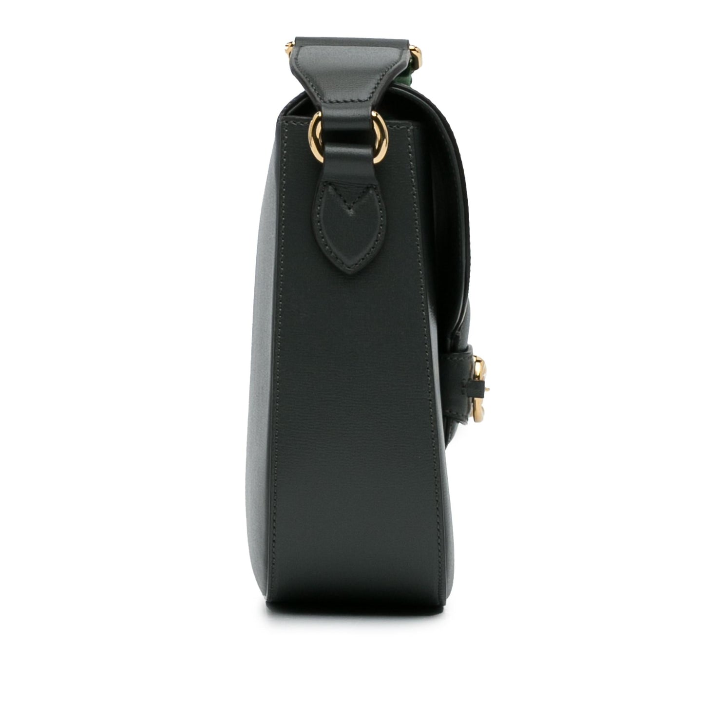 Gucci Horsebit Web SHG-M4xfij Calf Grey Crossbody Bag